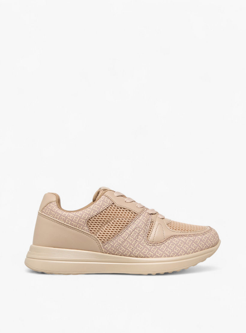 Flora Bella Women Mongram Print Lace-Up Sneakers-women-shoes-sneakers-image-2