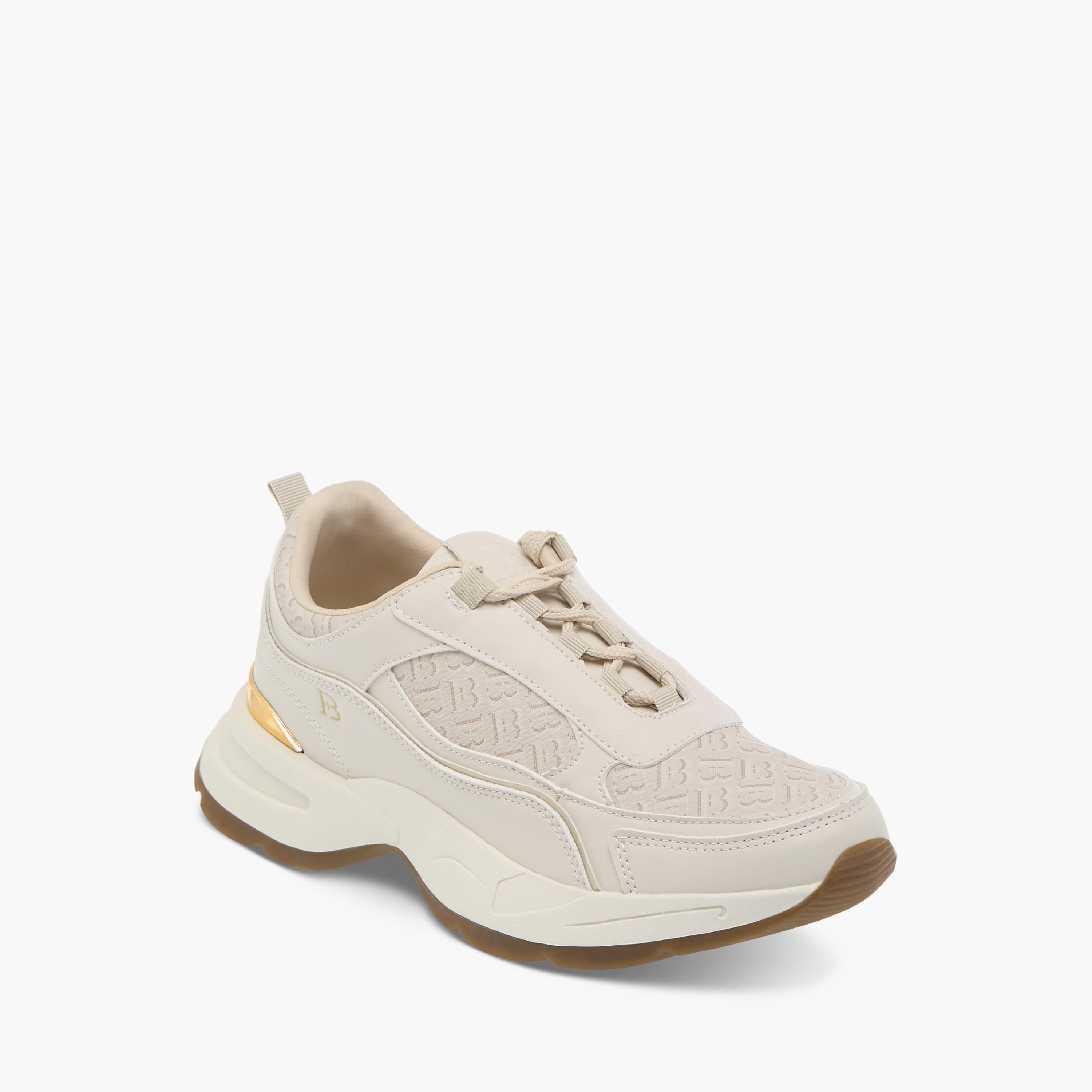 حذاء سنيكرز بطبعات مونوجرام ورباط إغلاق من فلورا بيلا-women-shoes-sneakers-image-2