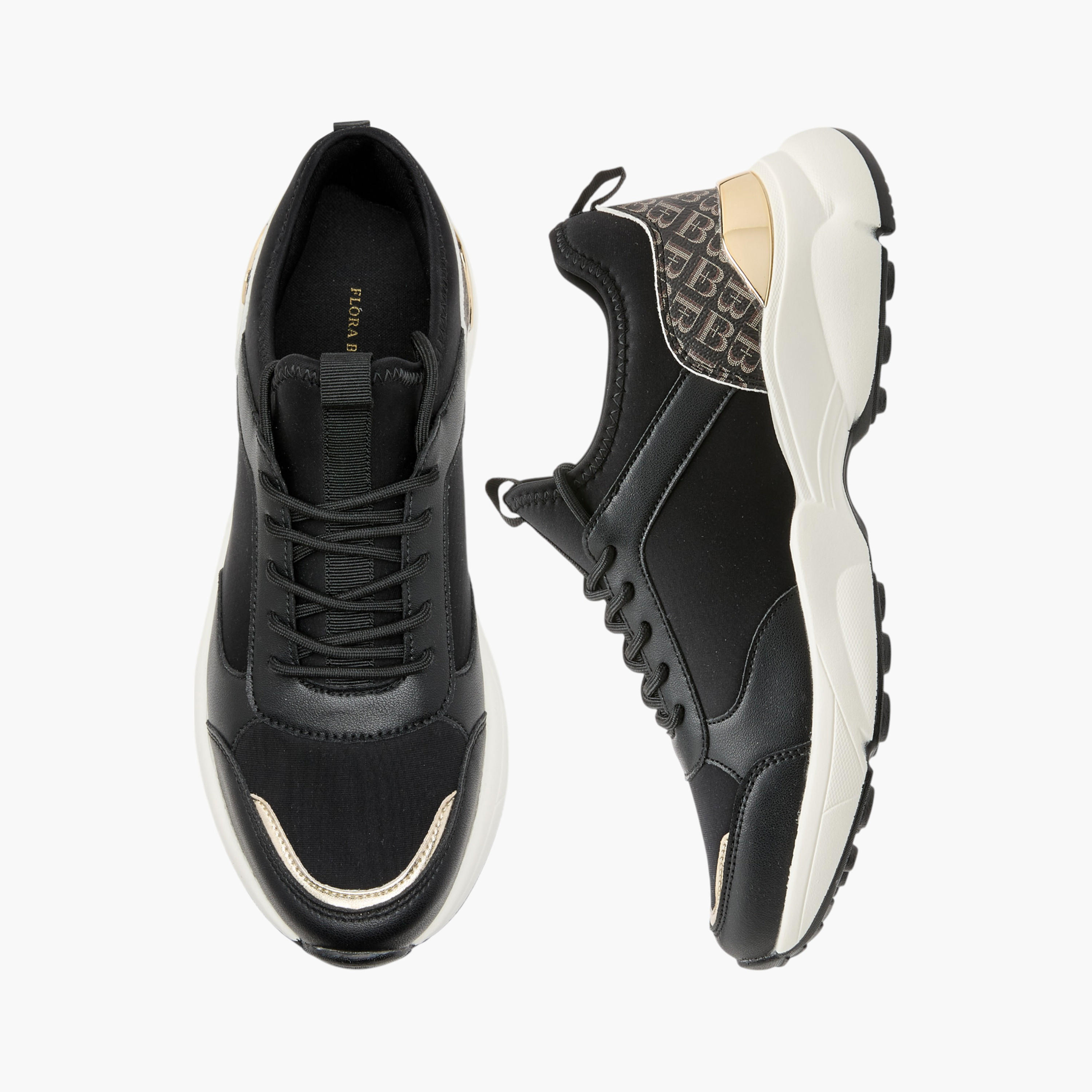 Floral Bella Panelled Lace-Up Sneakers-women-shoes-sneakers-image-1