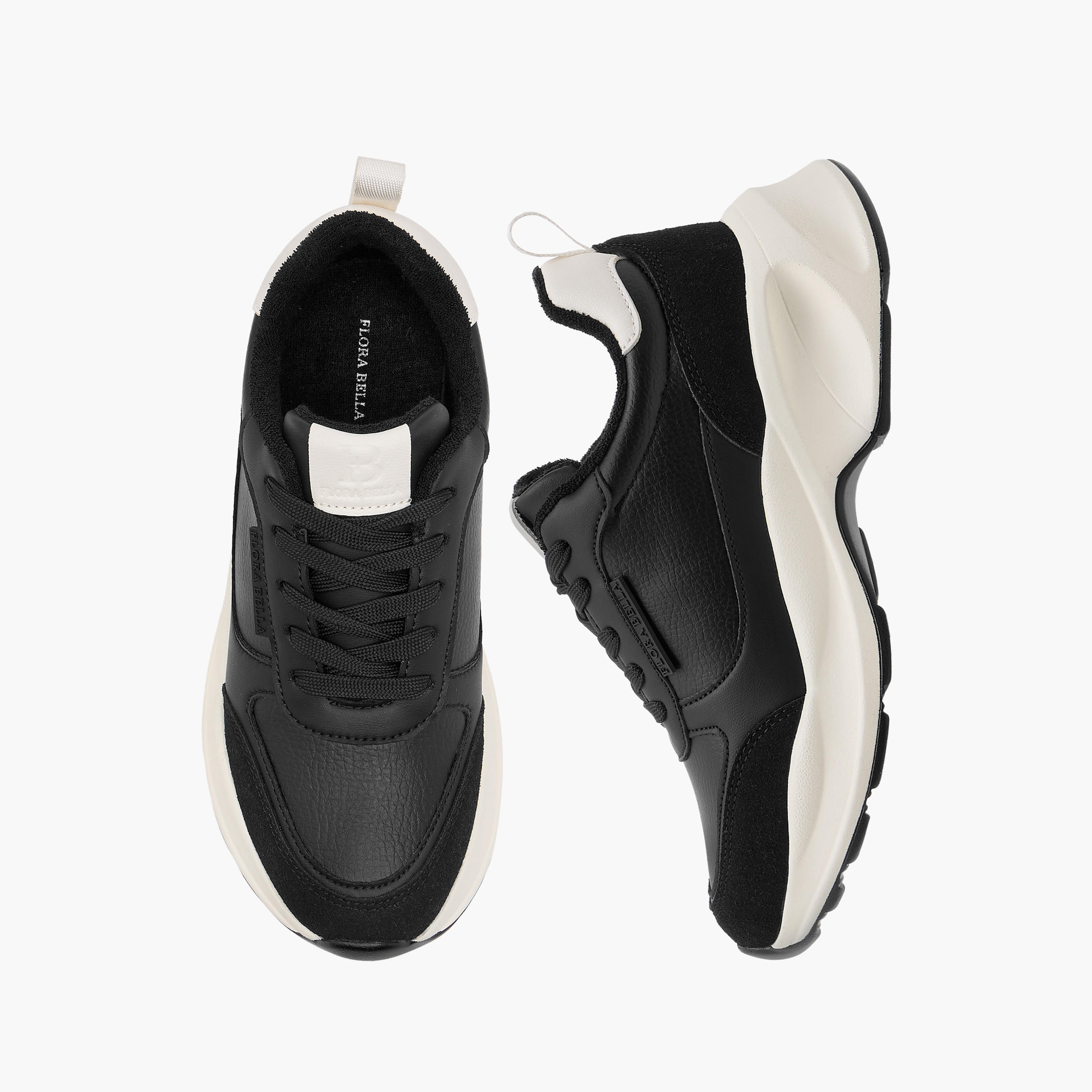 Flora Bella Logo Detail Sneakers with Lace-Up Closure-women-shoes-sneakers-image-1