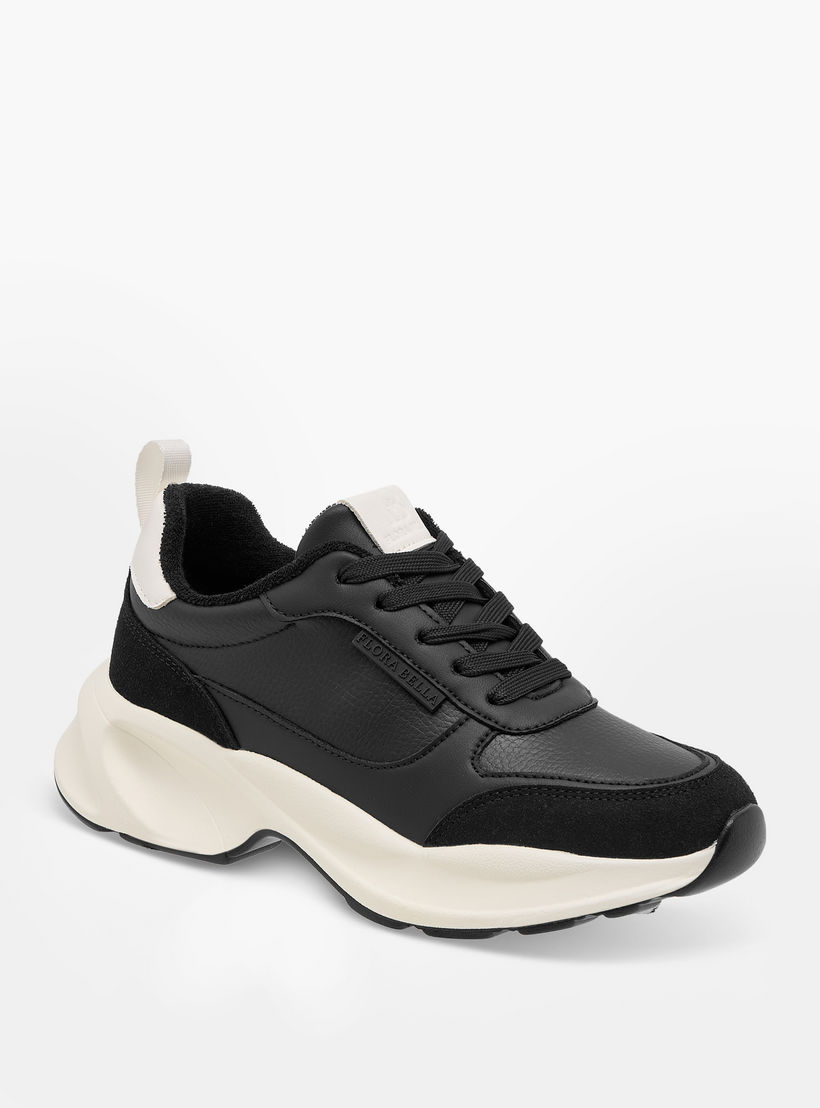 Flora Bella Logo Detail Sneakers with Lace-Up Closure-women-shoes-sneakers-image-2