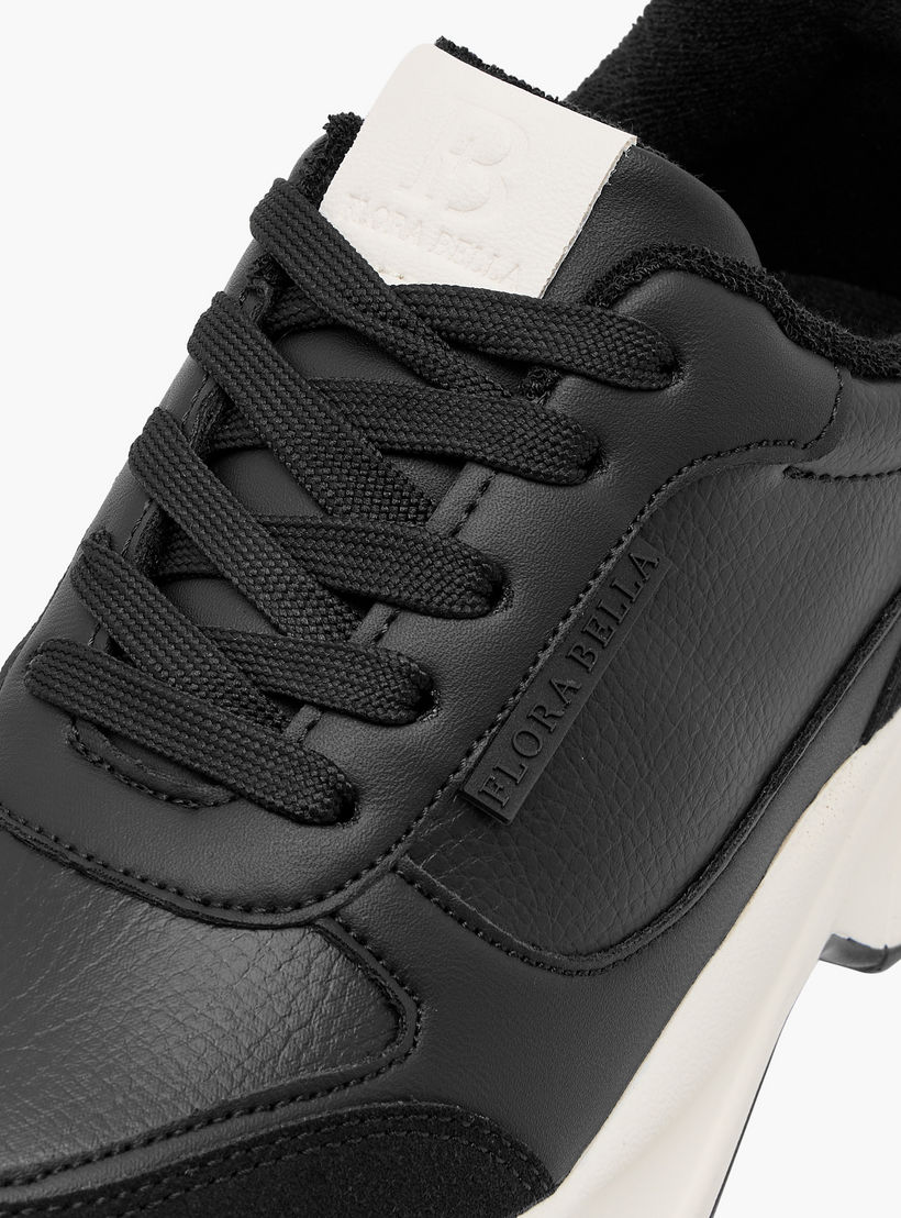 Flora Bella Logo Detail Sneakers with Lace-Up Closure-women-shoes-sneakers-image-4