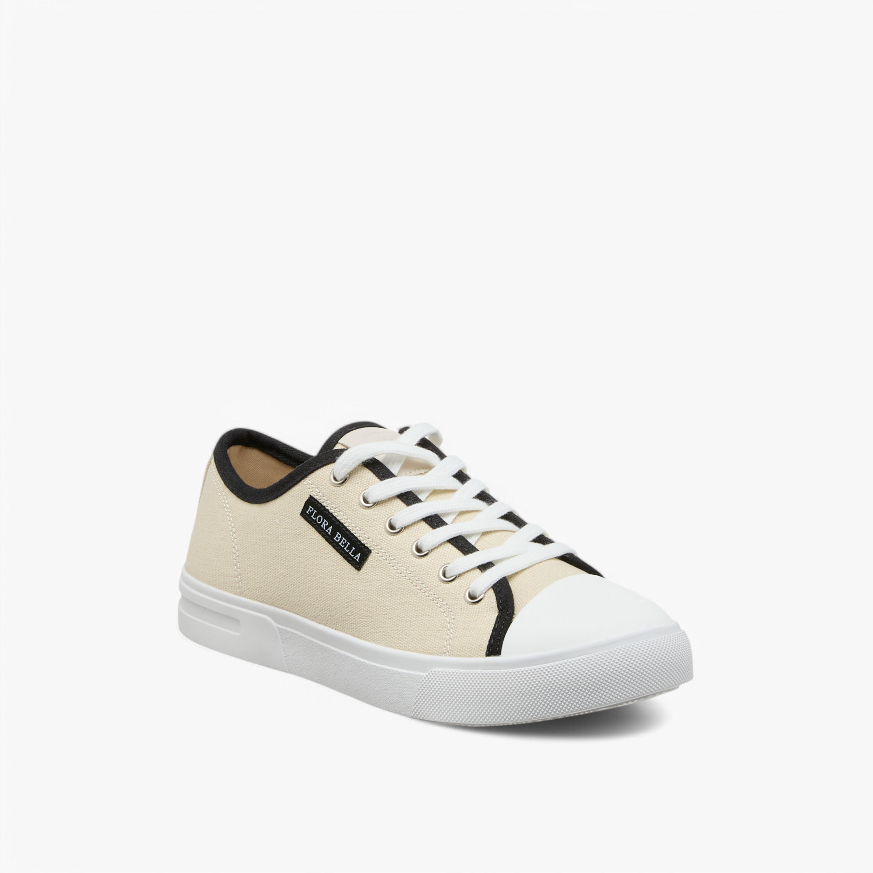 حذاء سنيكرز برباط إغلاق وتفاصيل شعار من فلورا بيلا-women-shoes-sneakers-image-7