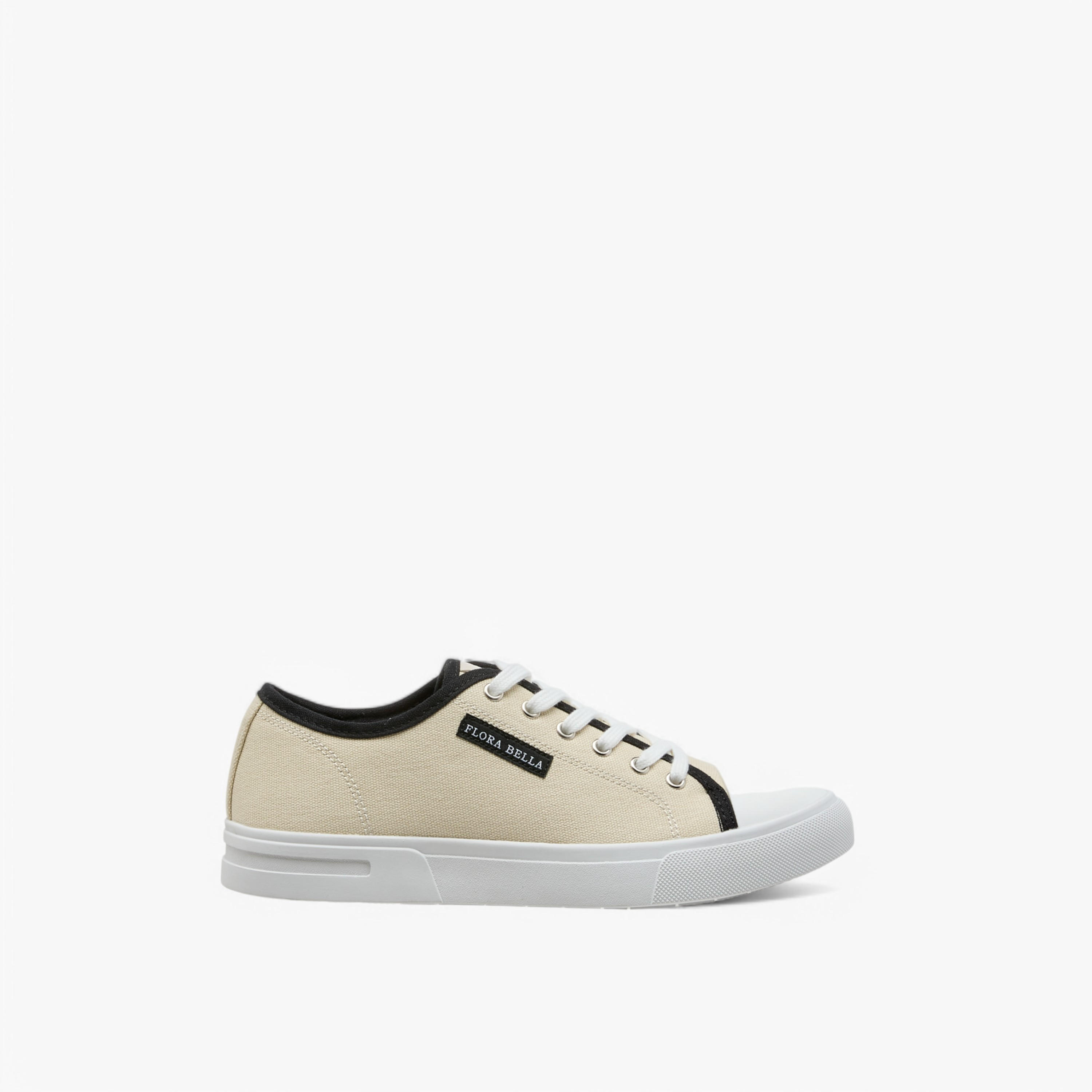 حذاء سنيكرز برباط إغلاق وتفاصيل شعار من فلورا بيلا-women-shoes-sneakers-image-8
