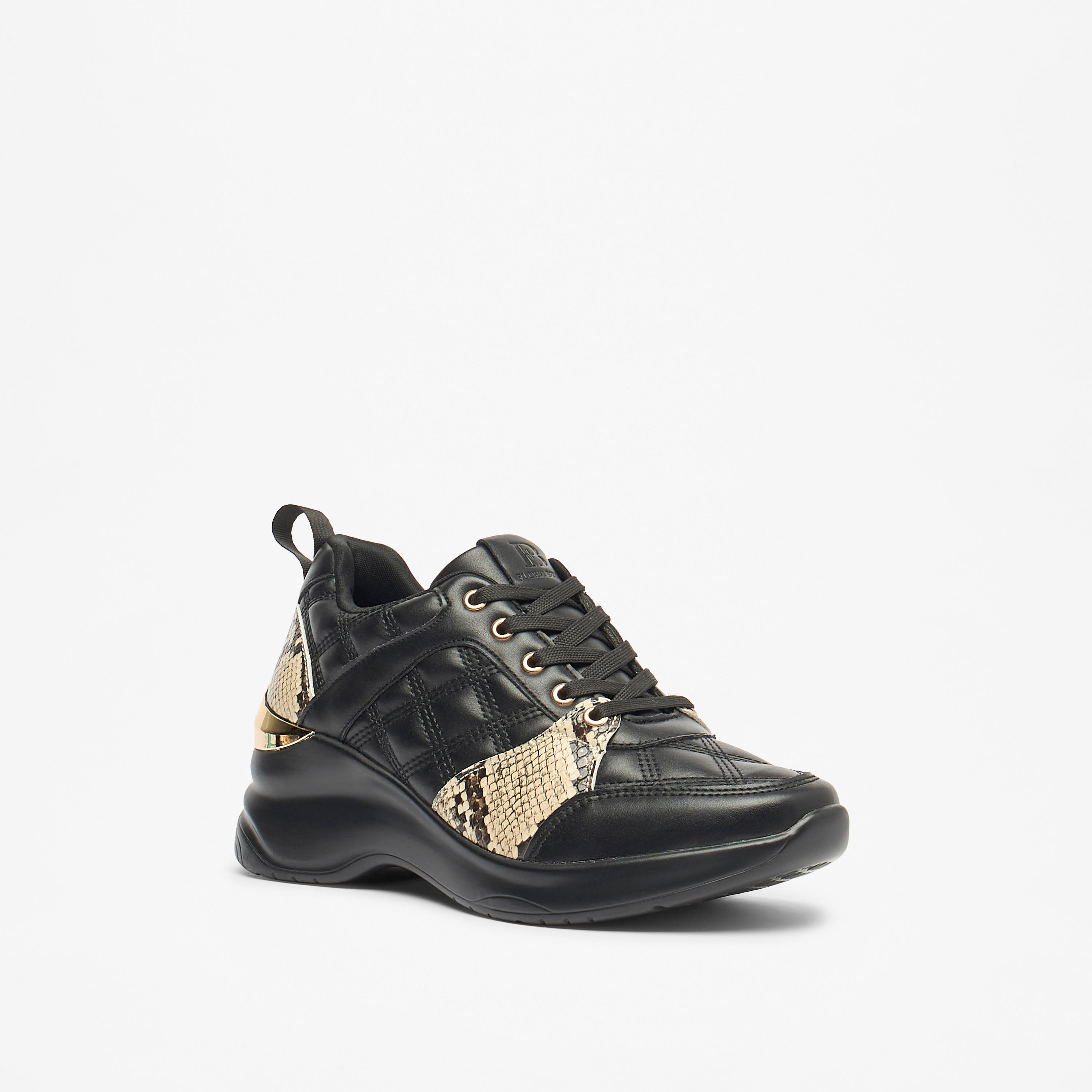 Flora Bella Animal Print Lace-Up Low Ankle Sneakers with Pull Tabs-women-shoes-sneakers-image-1