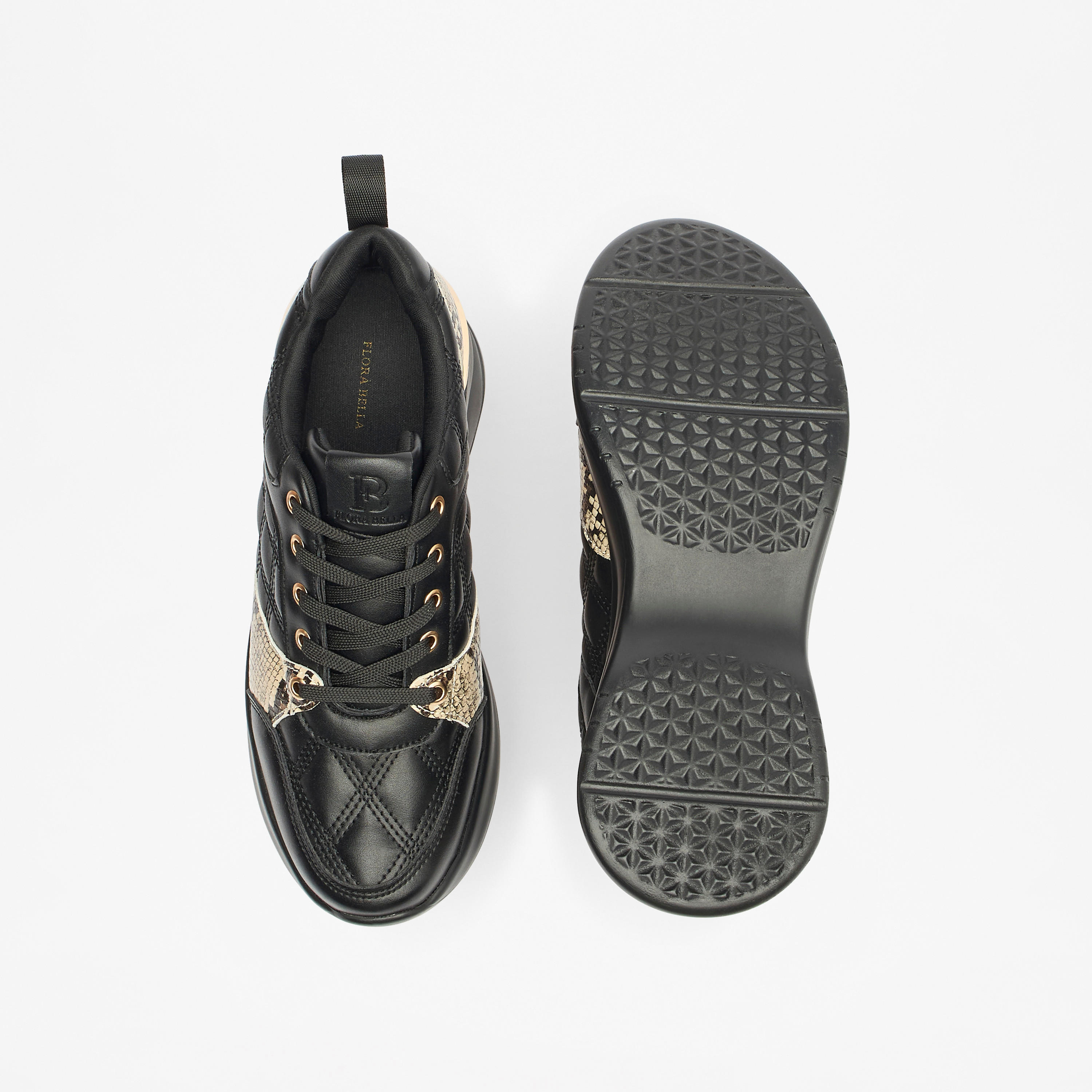 Flora Bella Animal Print Lace-Up Low Ankle Sneakers with Pull Tabs-women-shoes-sneakers-image-4