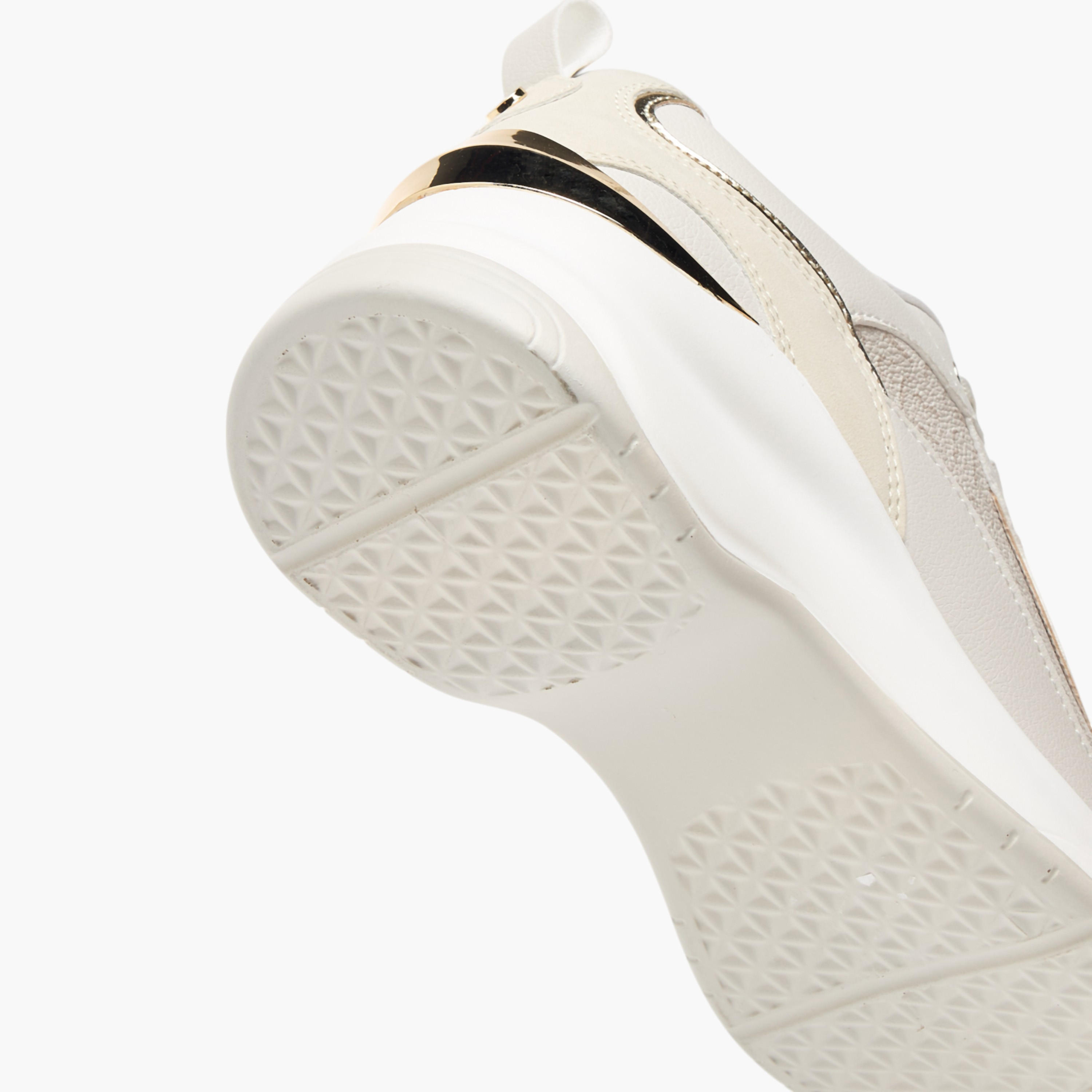 Flora Bella Monogram Textured Sneakers with Lace-Up Closure-women-shoes-sneakers-image-5