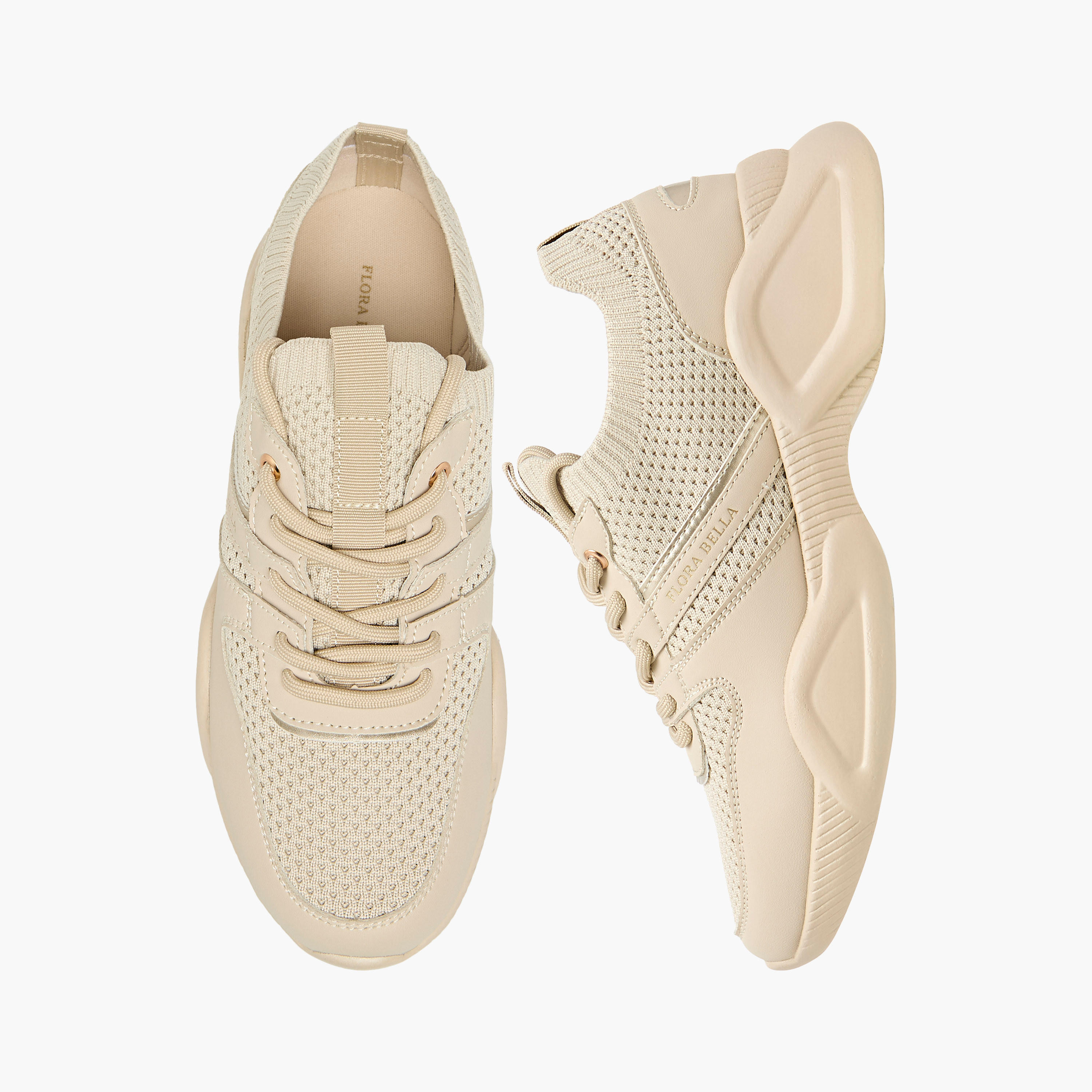 Flora Bella Textured Lace-Up Sneakers-women-shoes-sneakers-image-1