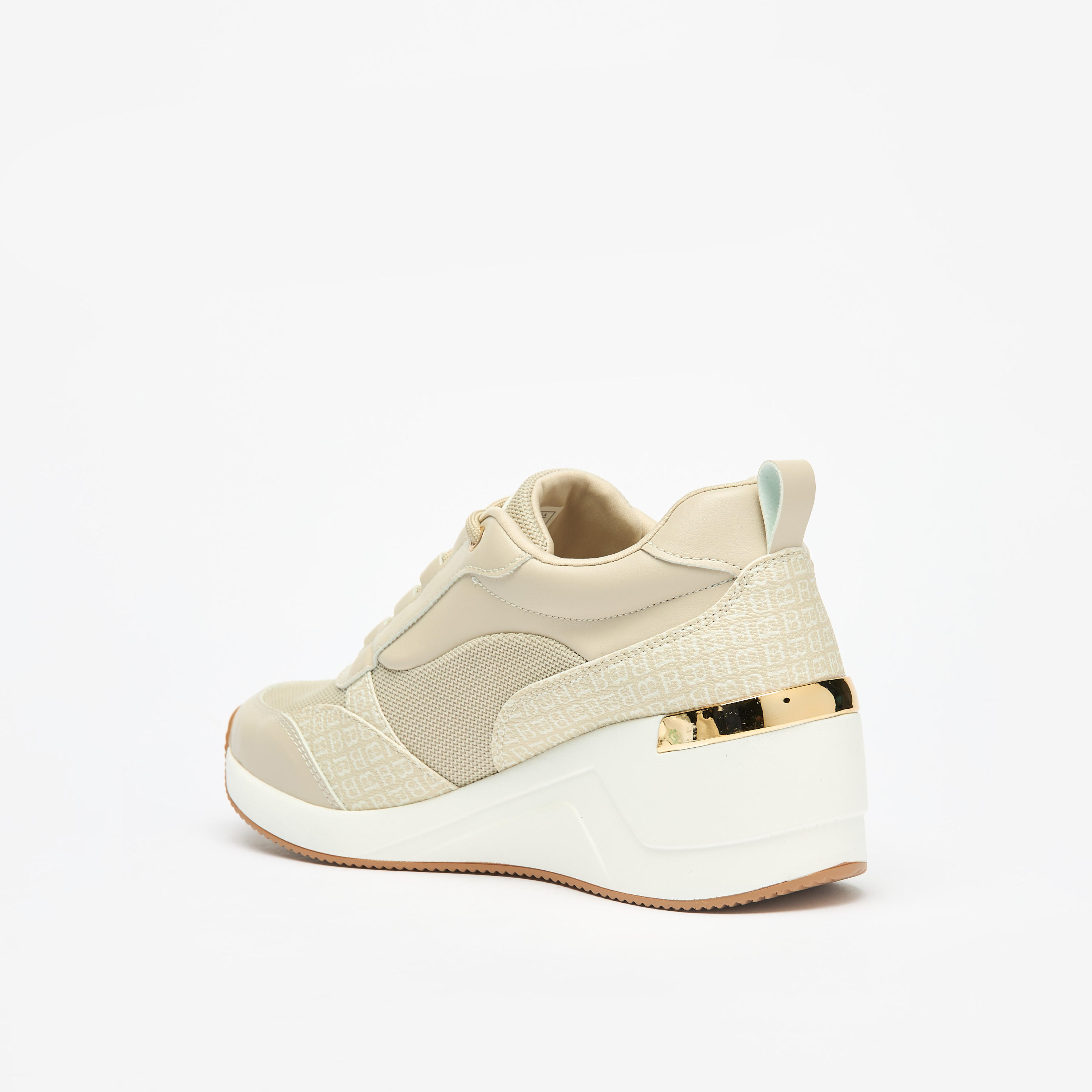 Flora Bella Monogram Wedge Sneakers with Lace-Up Closure-women-shoes-sneakers-image-7