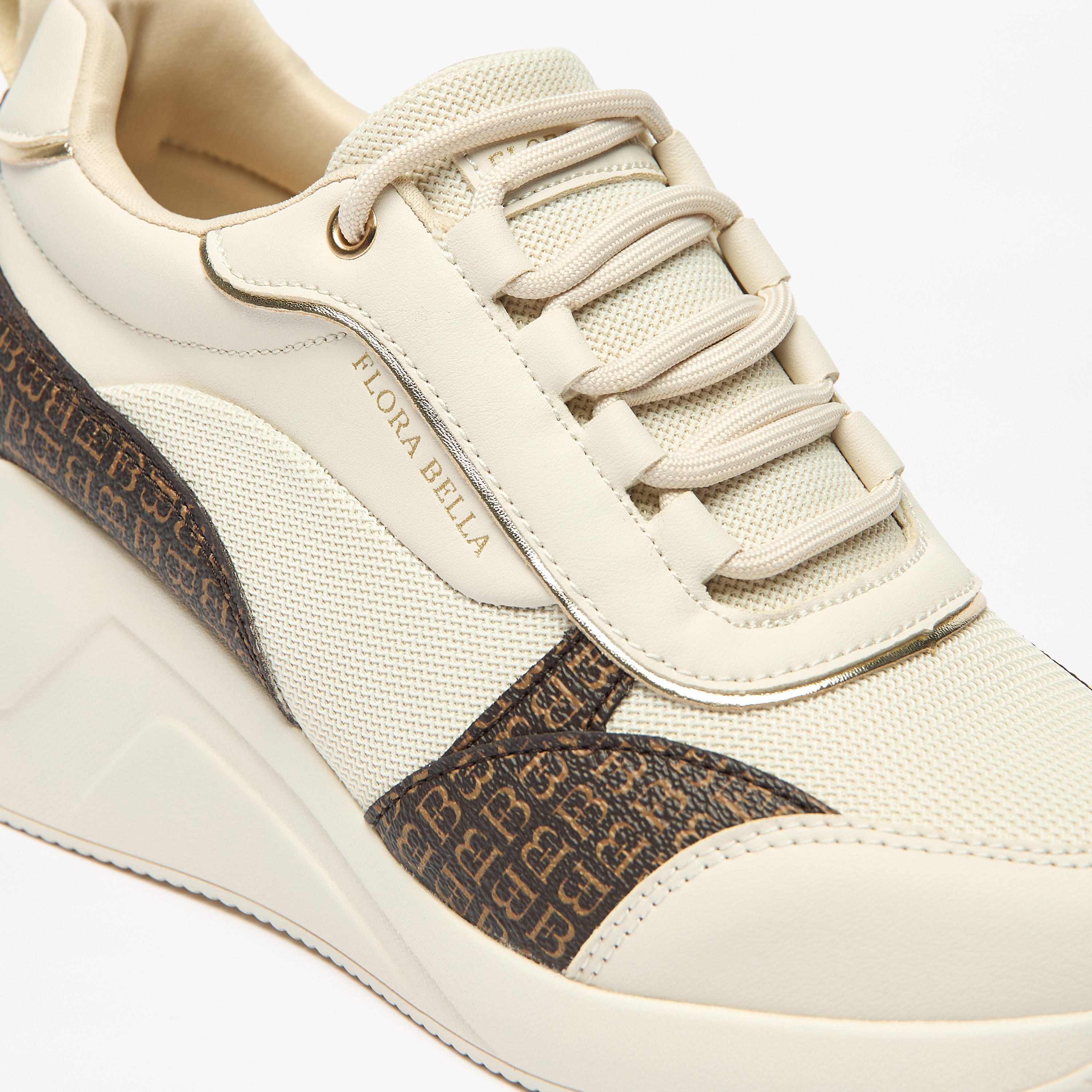Flora Bella Monogram Wedge Sneakers with Lace-Up Closure-women-shoes-sneakers-image-5