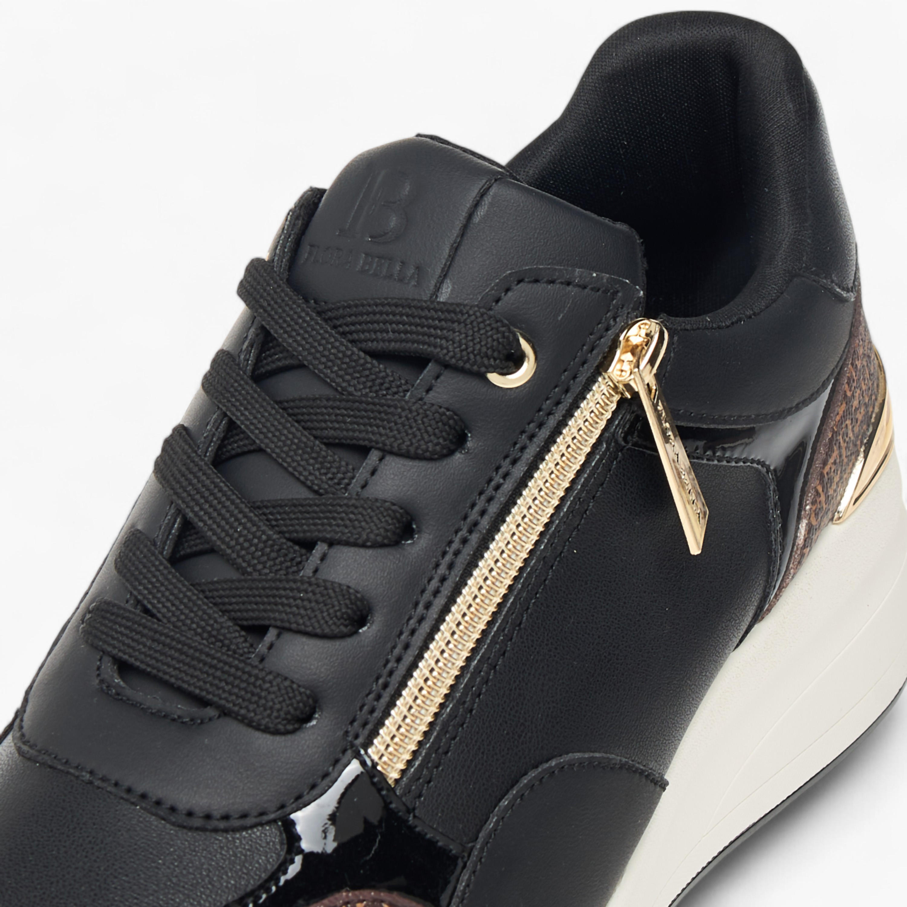 Flora Bella Monogram Print Sneakers with Lace-Up Closure-women-shoes-sneakers-image-4