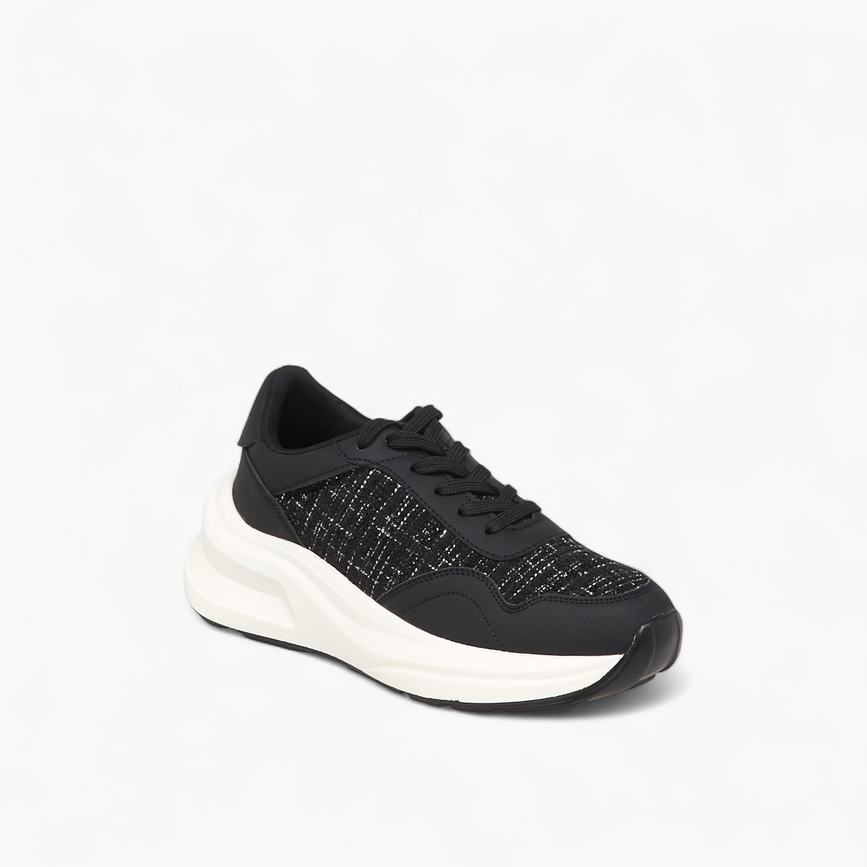 Flora Bella Women Panelled Lace-Up Sneakers-women-shoes-sneakers-image-2