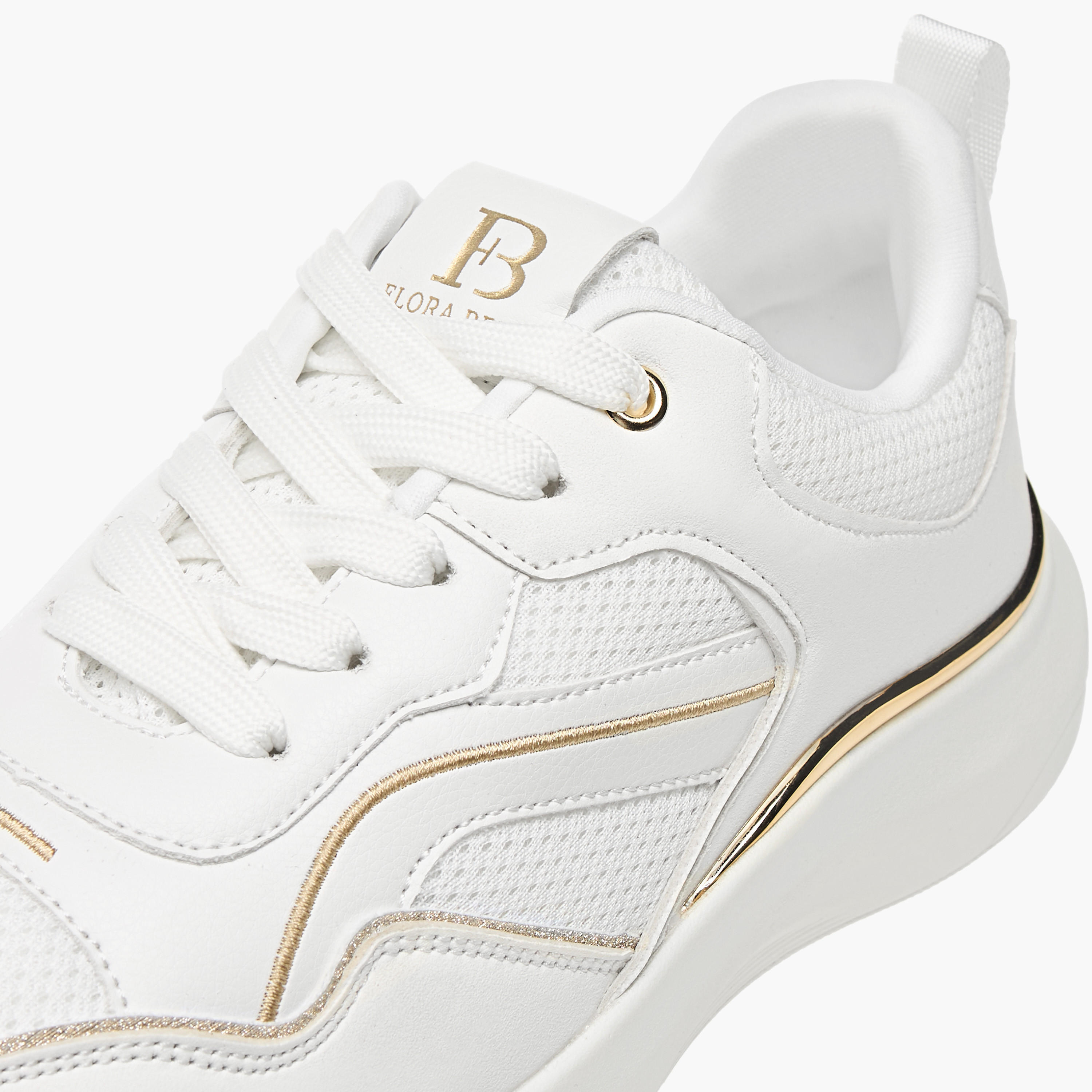 Flora Bella Panelled Ankle Sneakers with Lace-Up Closure-women-shoes-sneakers-image-4