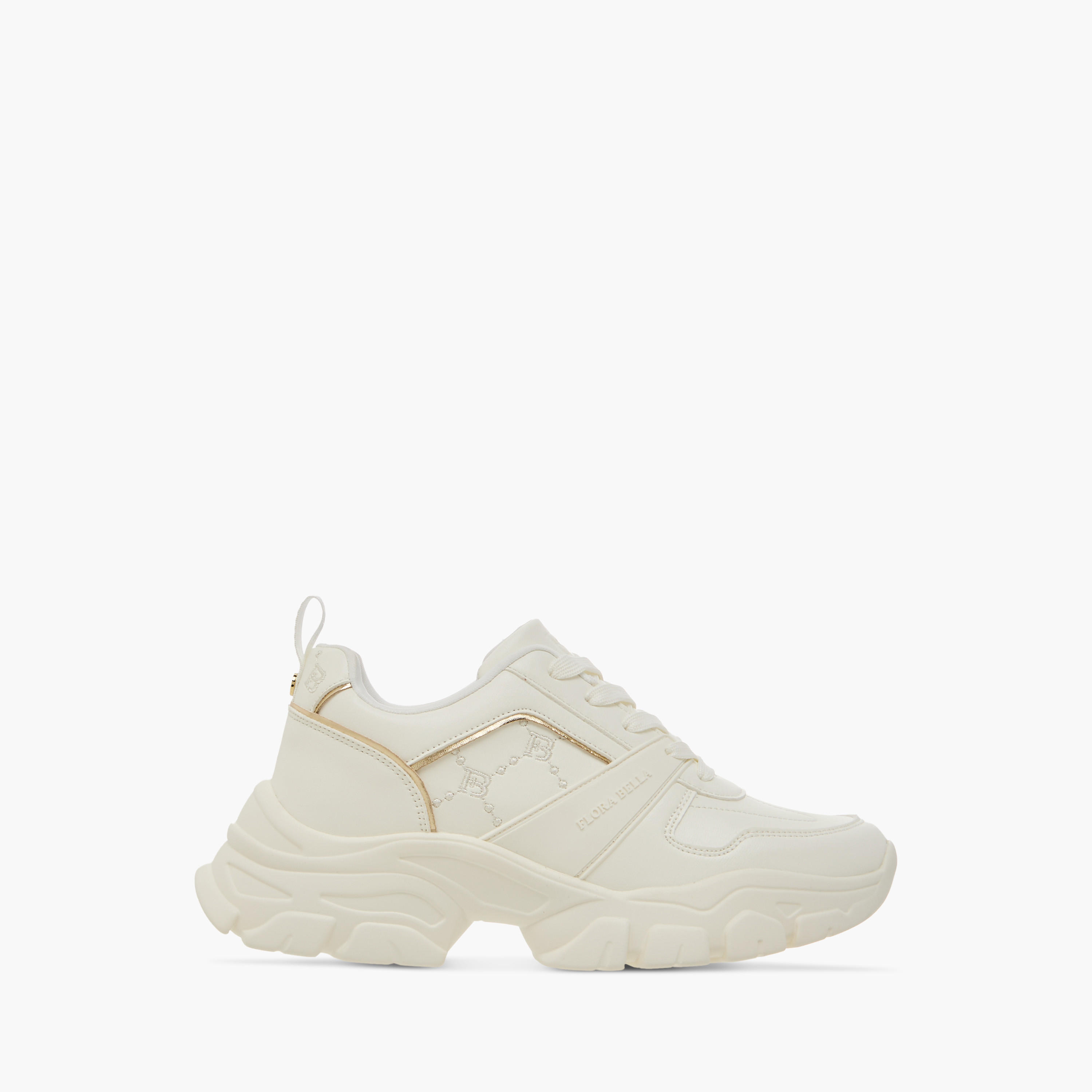 Flora Bella Logo Embroidered Sneakers with Lace-Up Closure-women-shoes-sneakers-image-3