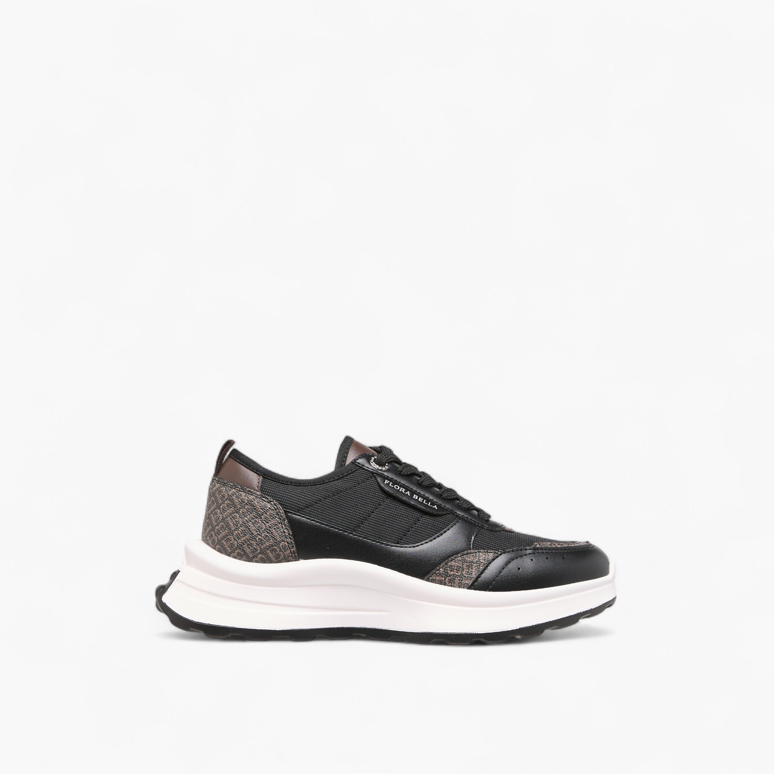 Flora Bella Monogram Print Sneakers with Lace-Up Closure-women-shoes-sneakers-image-3