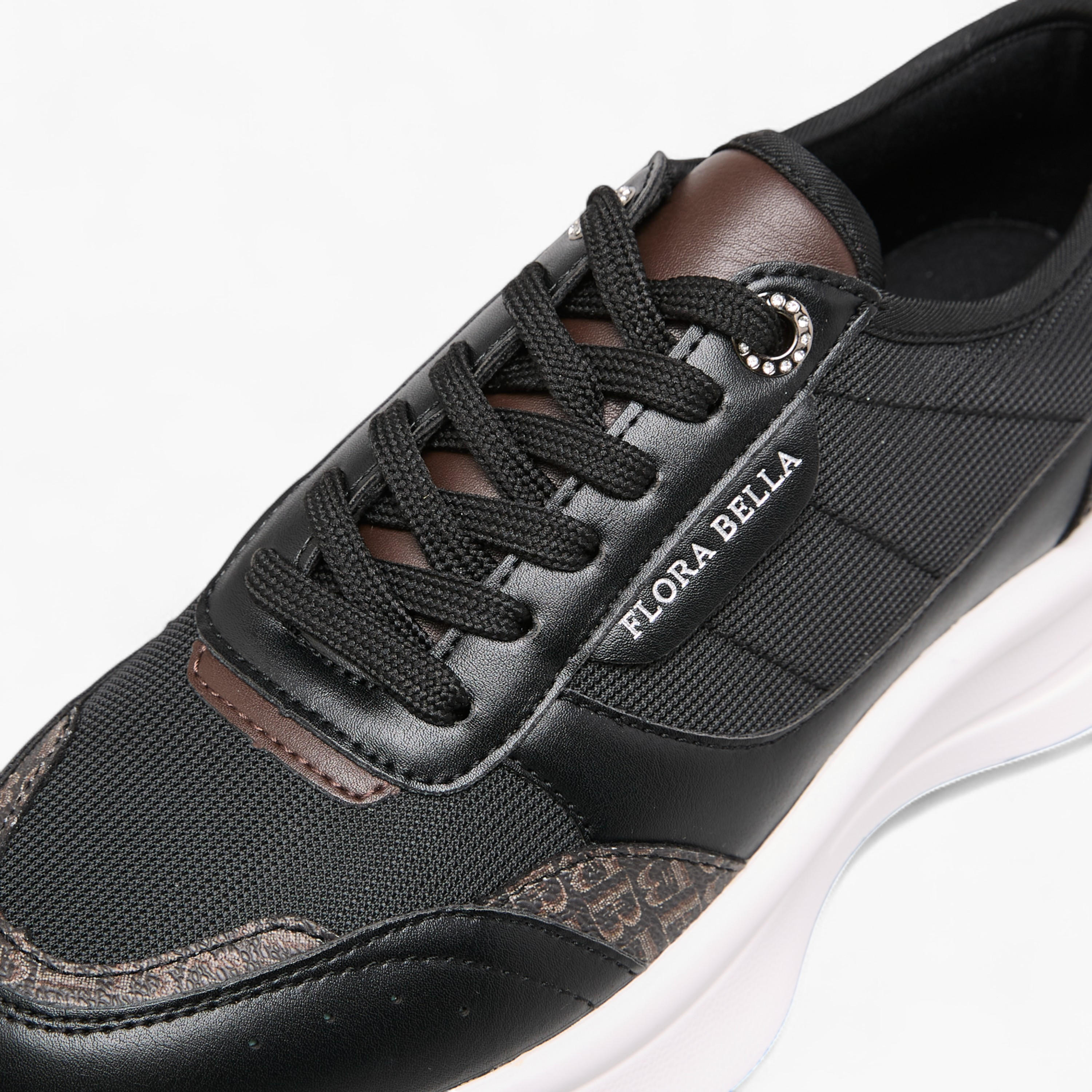 Flora Bella Monogram Print Sneakers with Lace-Up Closure-women-shoes-sneakers-image-4