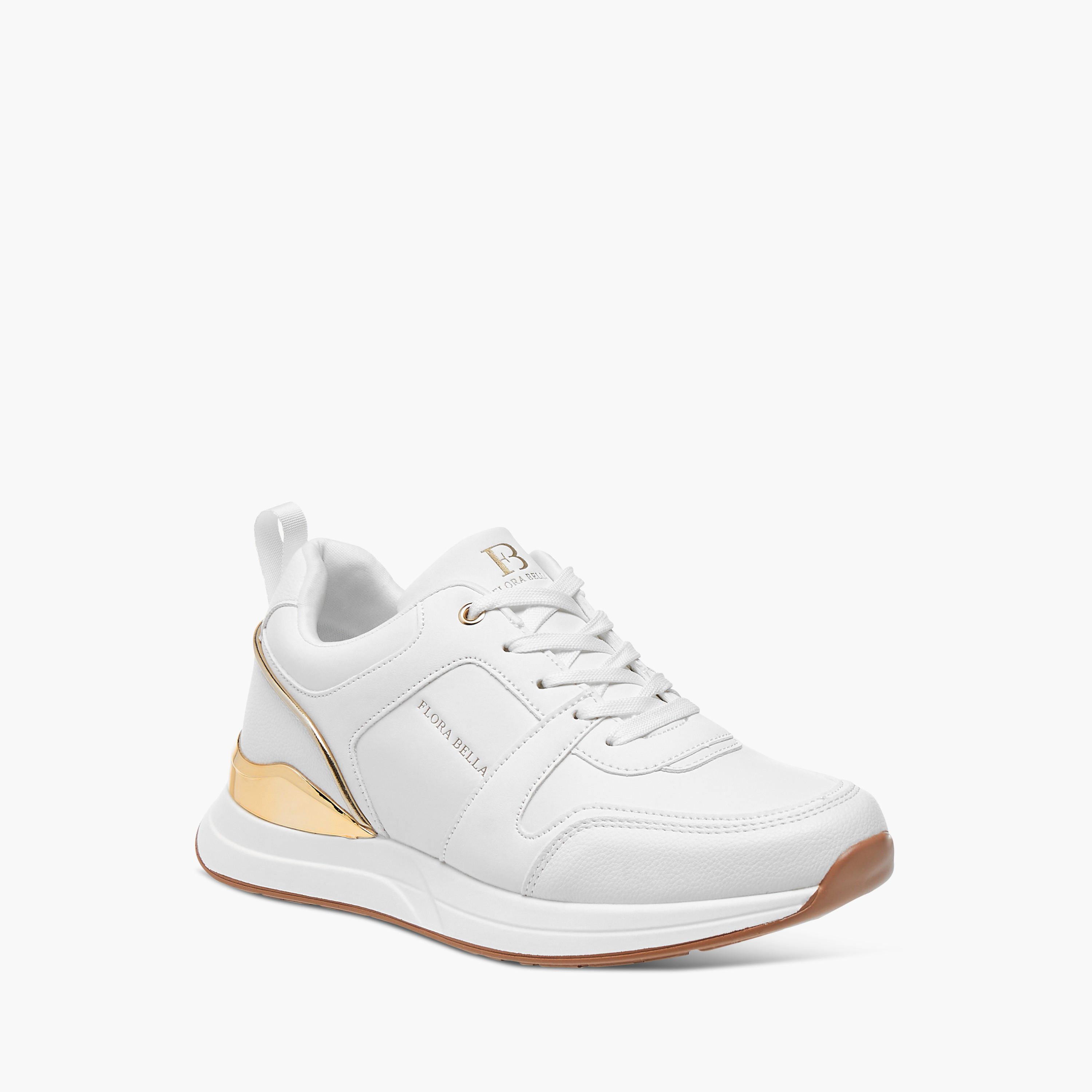 Flora Bella Panelled Ankle Sneakers with Lace-Up Closure-women-shoes-sneakers-image-2