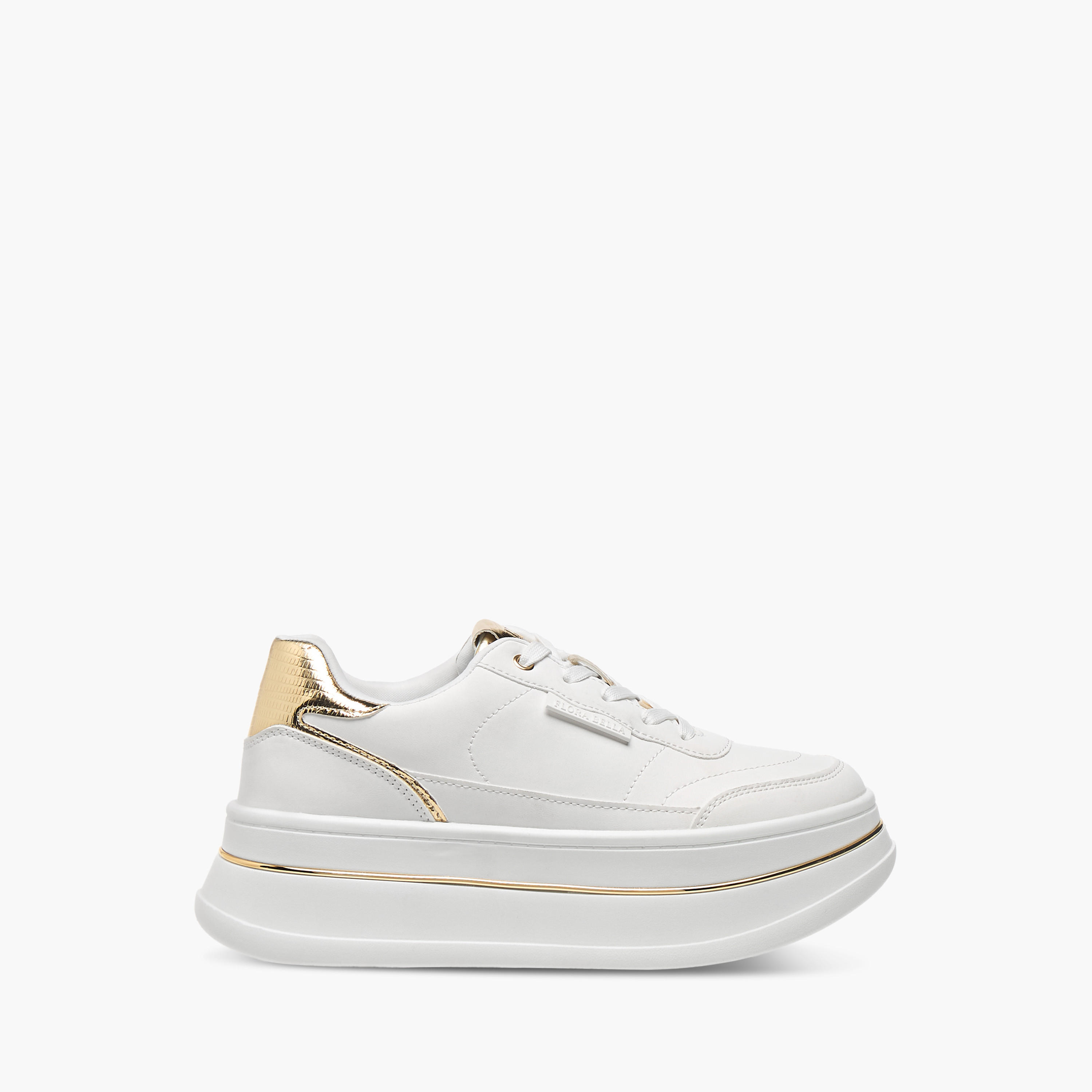 Flora Bella Monogram Embossed Ankle Sneakers with Lace-Up Closure-women-shoes-sneakers-image-3
