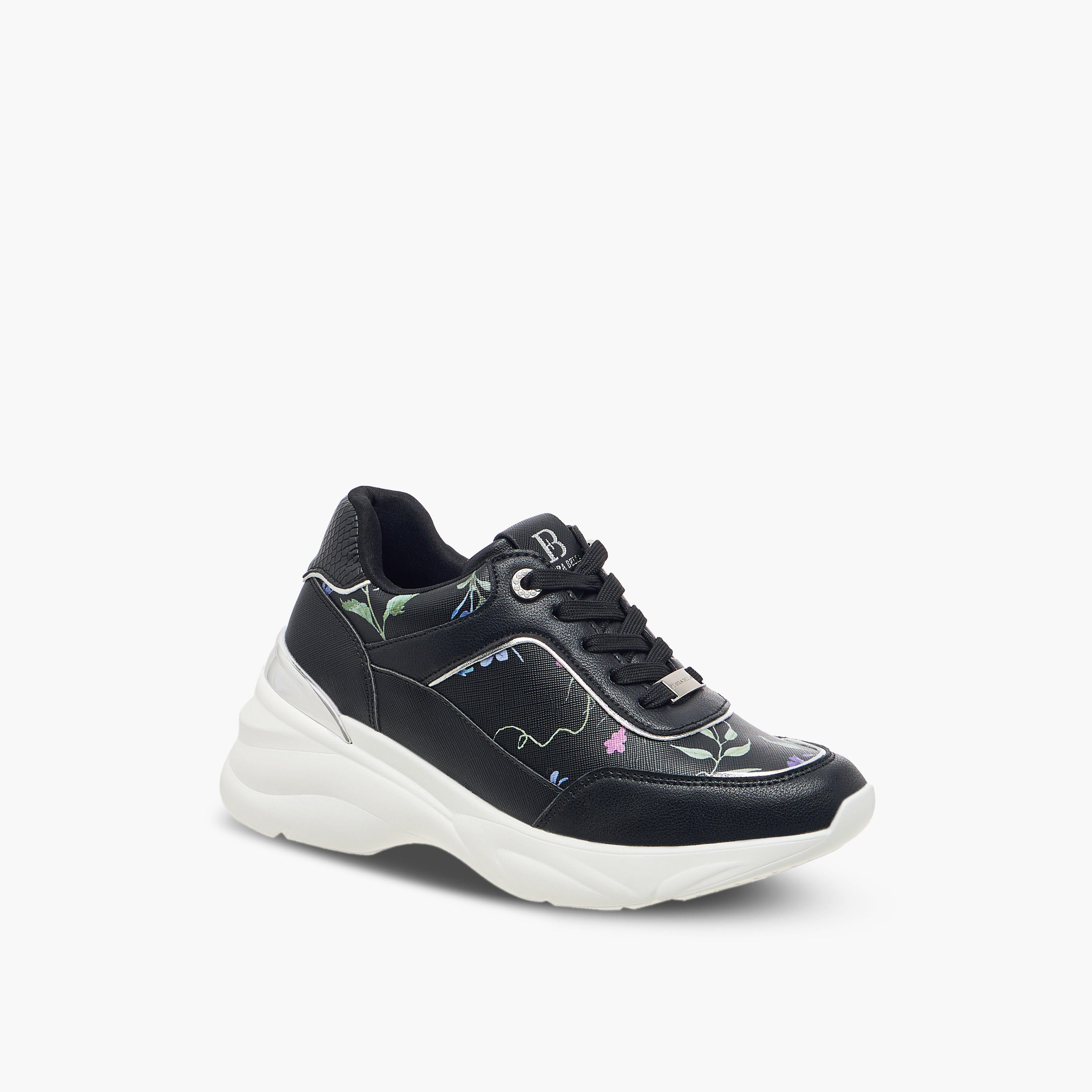 Flora Bella Floral Print Sneakers with Lace-Up Closure-women-shoes-sneakers-image-2