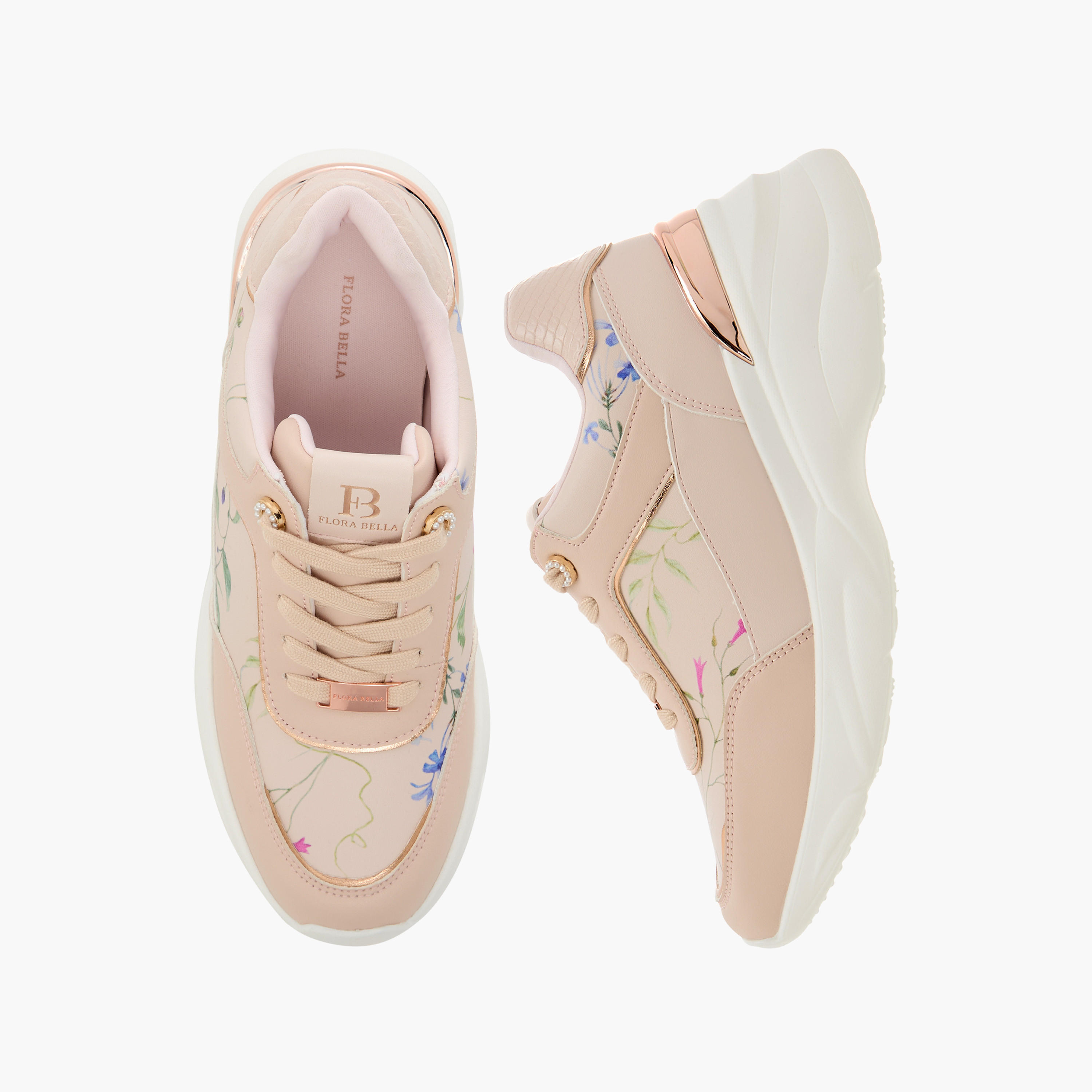 حذاء سنيكرز برباط إغلاق وطبعات زهرية من فلورا بيلا-women-shoes-sneakers-image-1