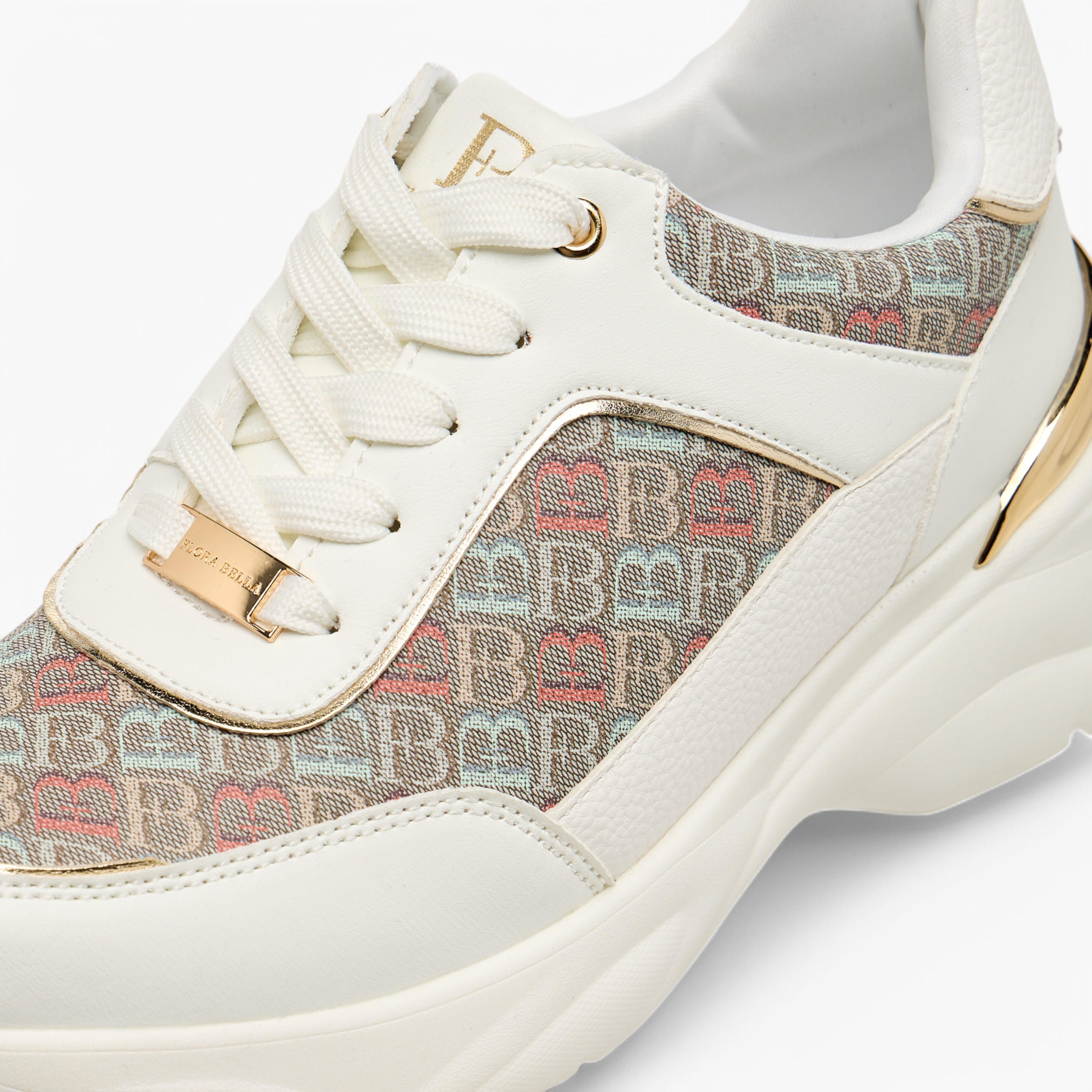Flora Bella Monogram Print Lace-Up Sneakers-women-shoes-sneakers-image-4