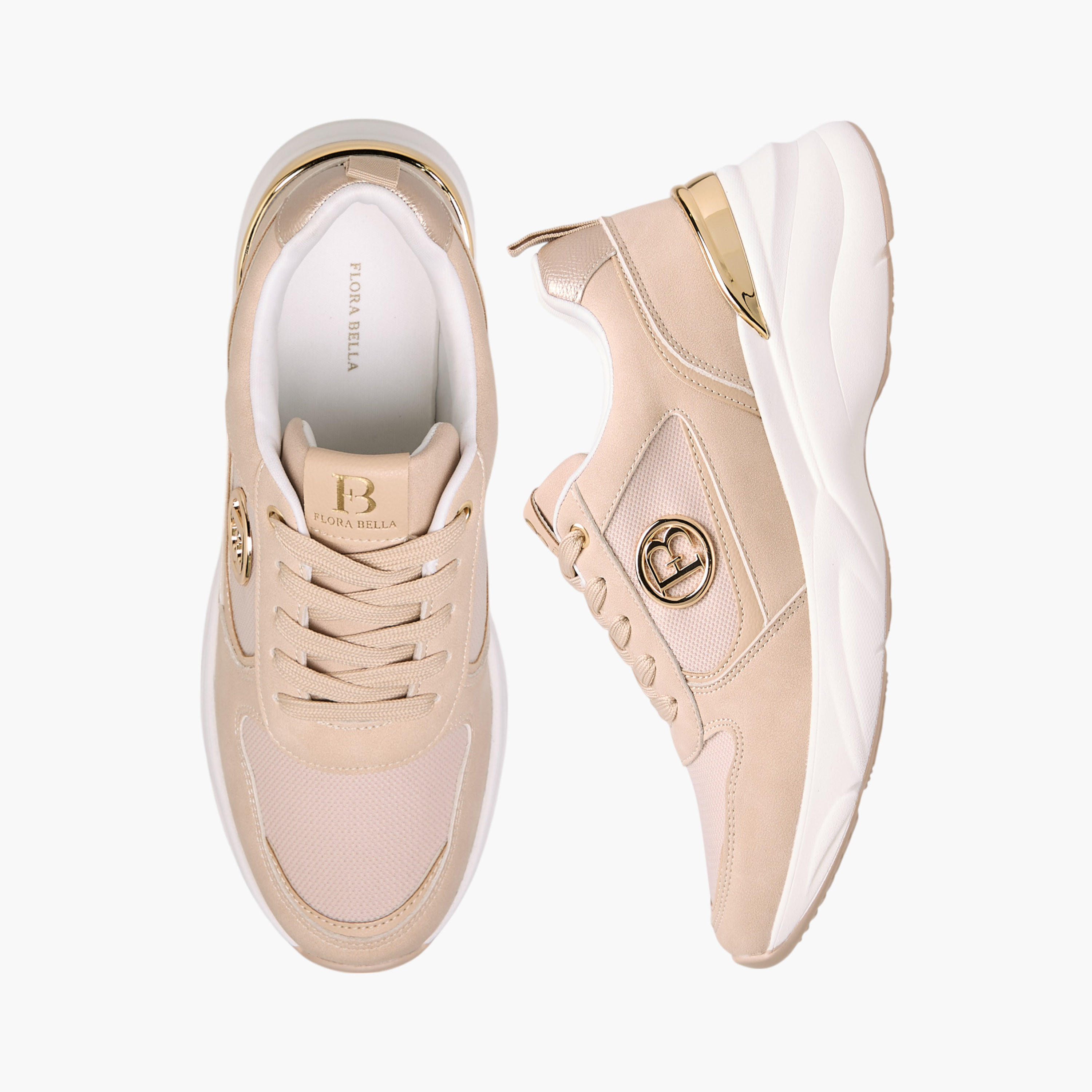Flora Bella Logo Accent Sneakers with Lace-Up Closure-women-shoes-sneakers-image-1
