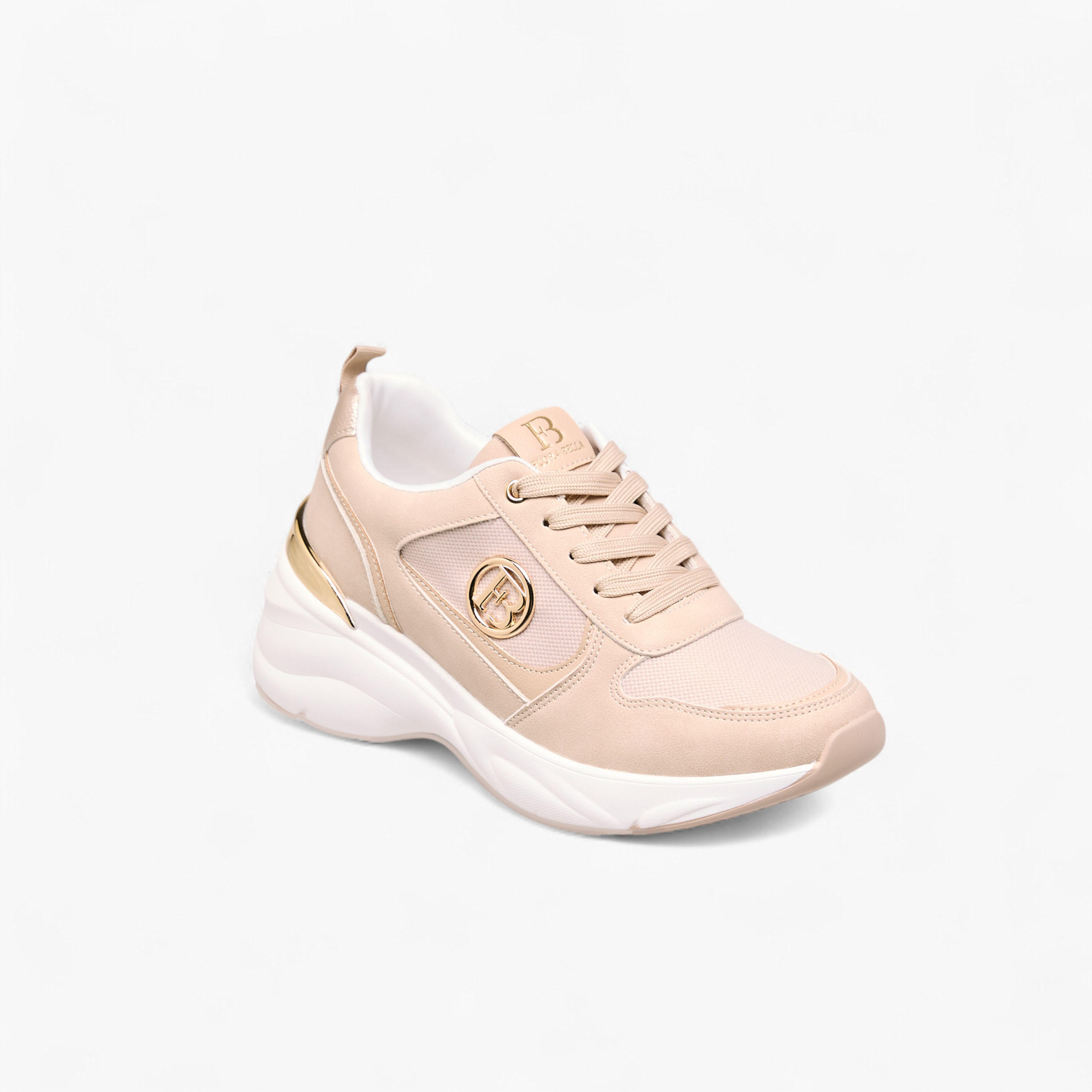 Flora Bella Logo Accent Sneakers with Lace-Up Closure-women-shoes-sneakers-image-2