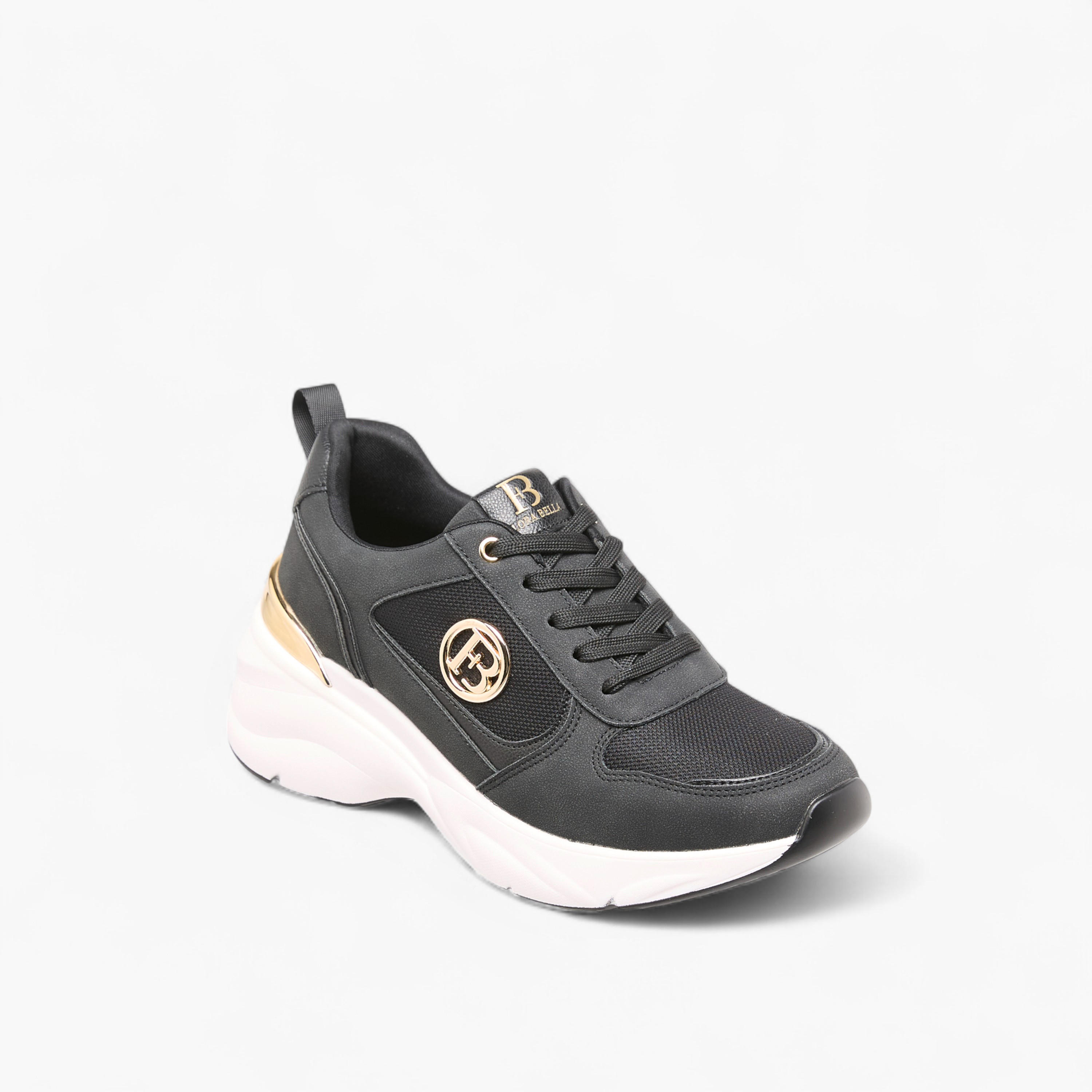 Flora Bella Logo Accent Sneakers with Lace-Up Closure-women-shoes-sneakers-image-2
