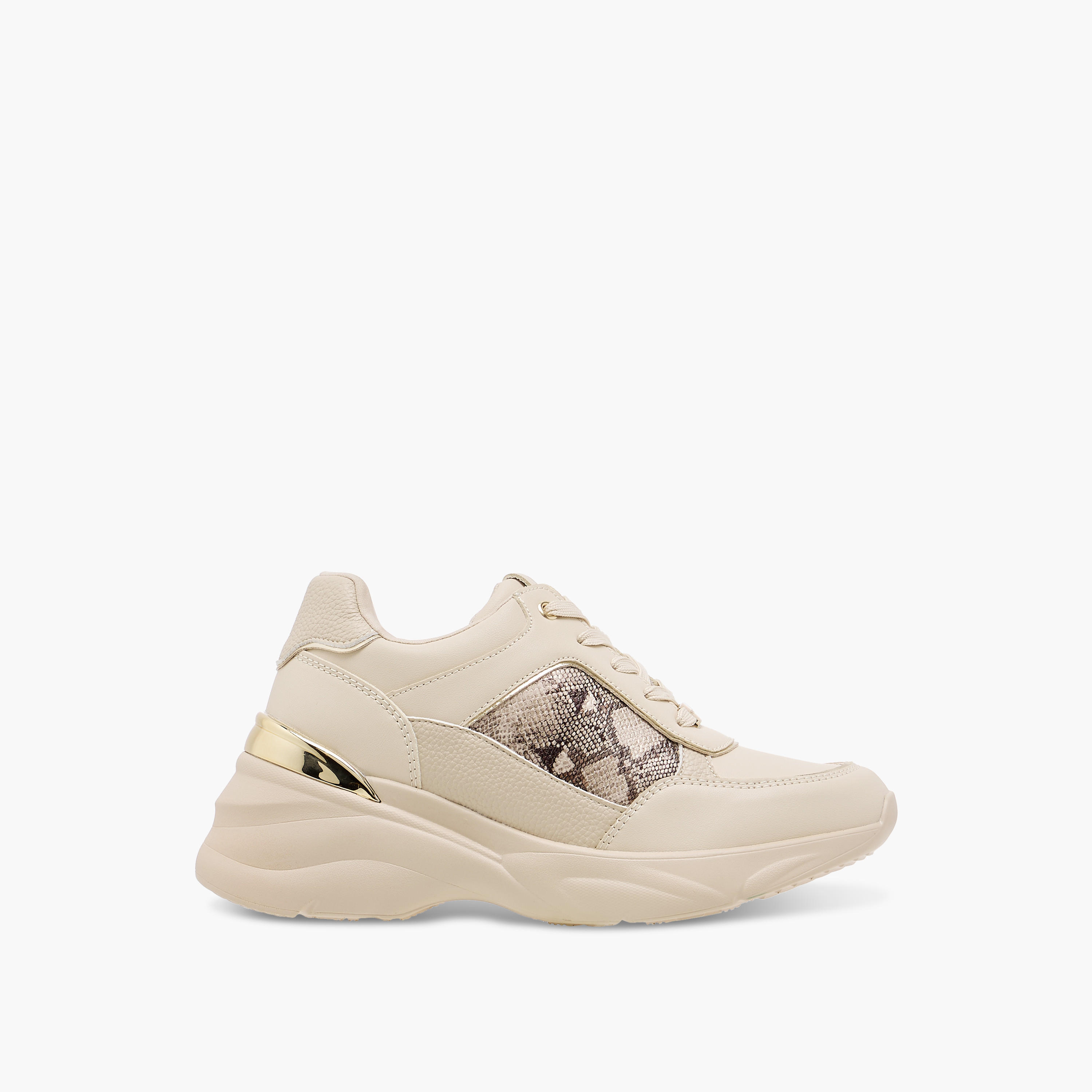 Flora Bella Animal Print Sneakers with Lace-Up Closure and Chunky Heels-women-shoes-sneakers-image-3