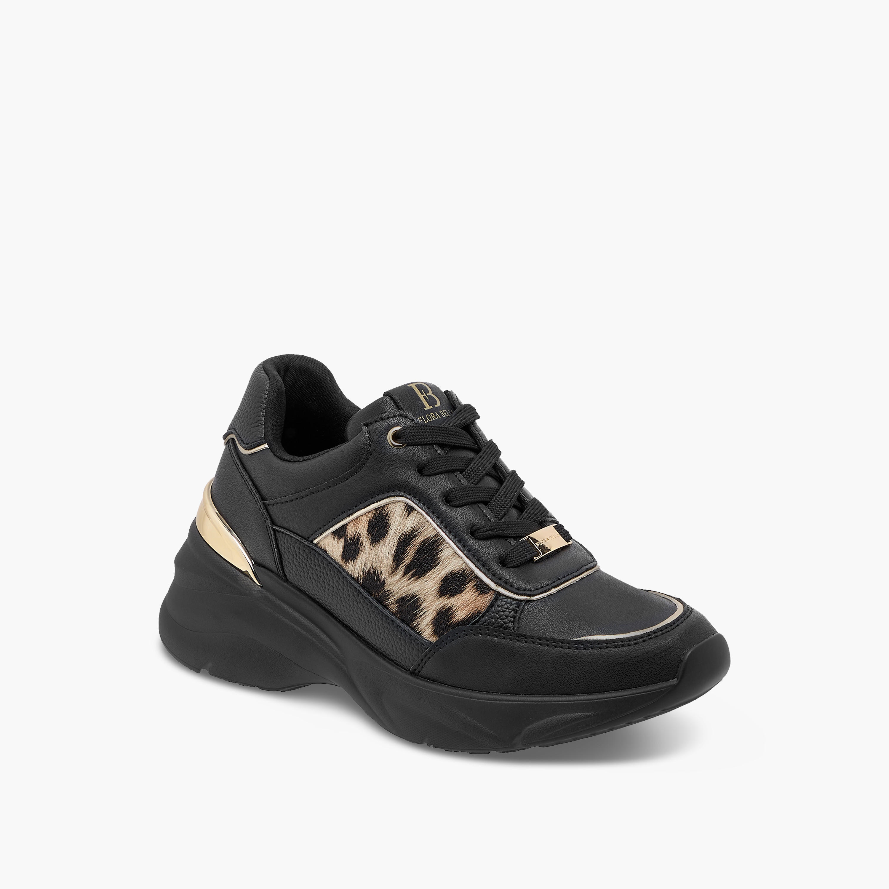 حذاء سنيكرز برباط إغلاق وطبعات حيوانات من فلورا بيلا-women-shoes-sneakers-image-2