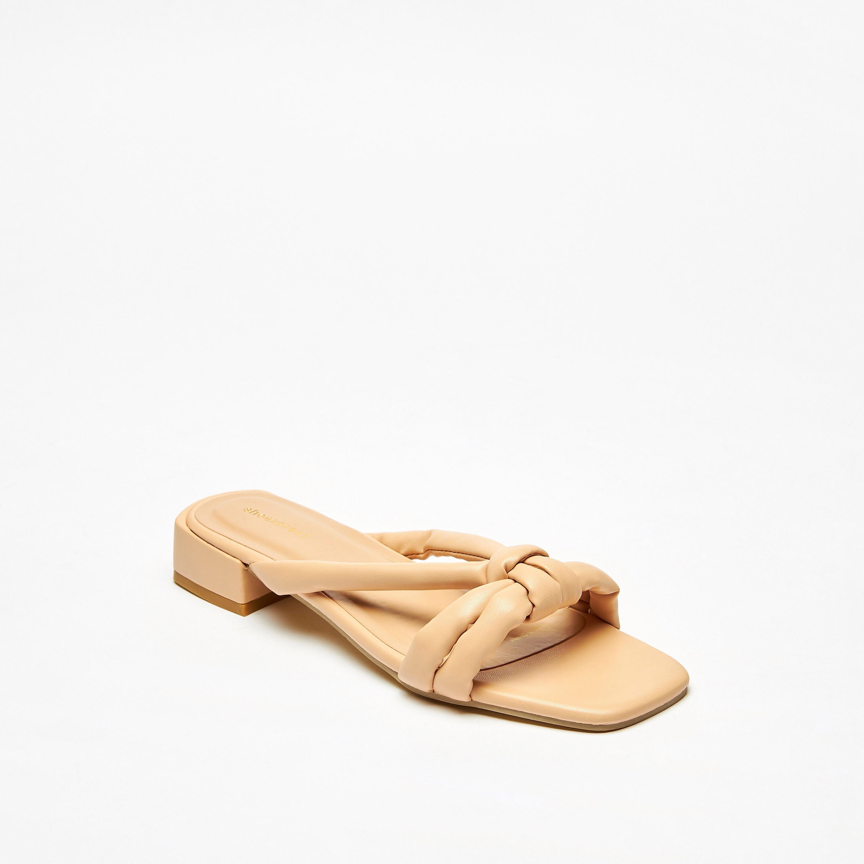 Solid Slip-On Sandals with Block Heels-women-shoes-heels-image-1