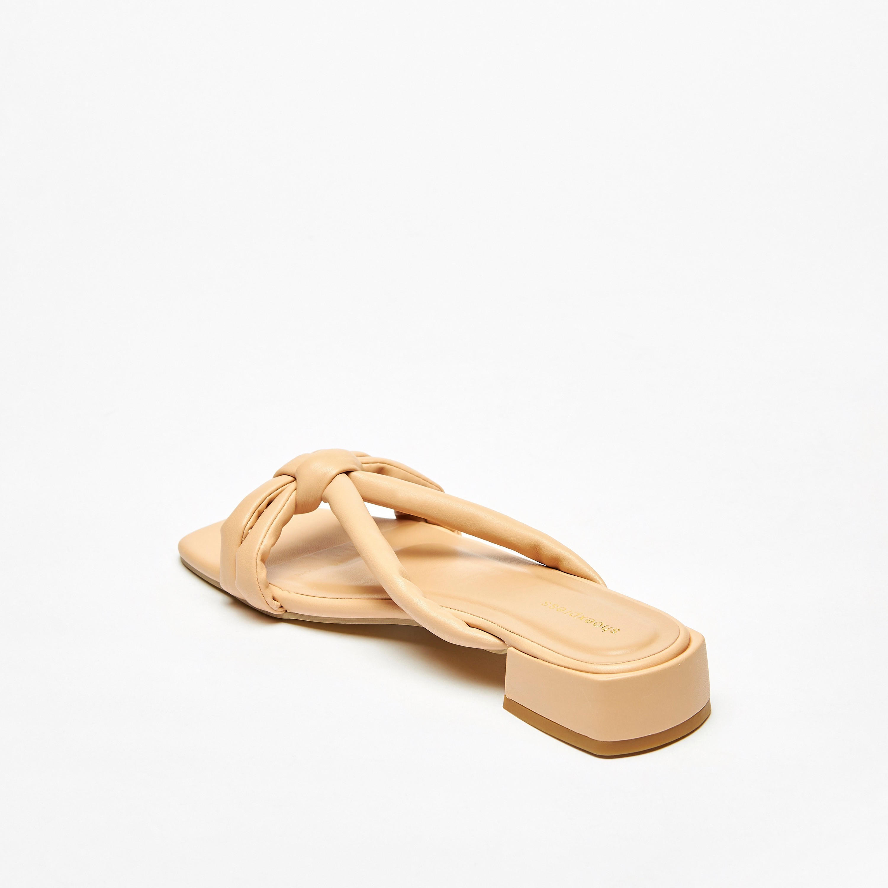 Solid Slip-On Sandals with Block Heels-women-shoes-heels-image-2