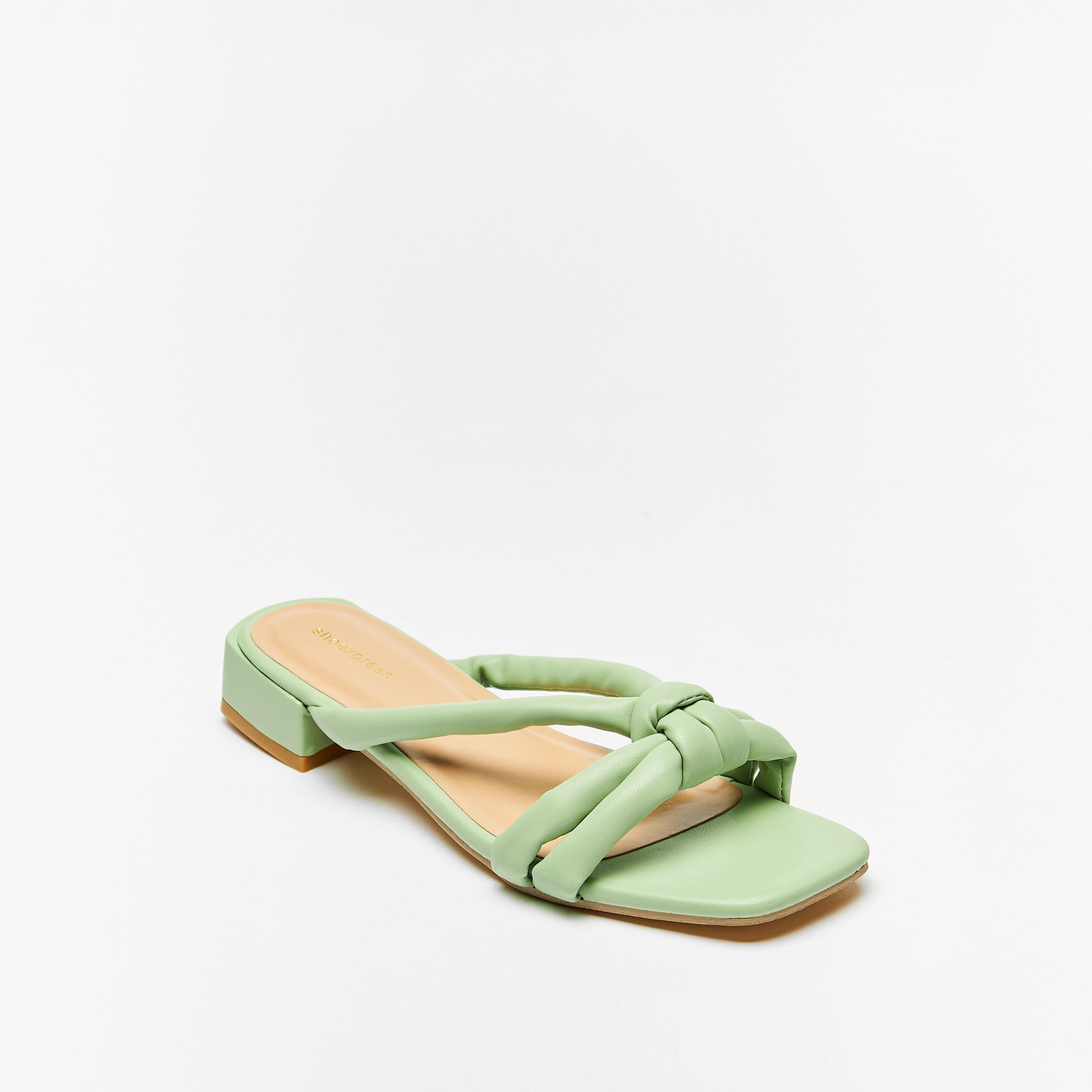 Solid Slip-On Sandals with Block Heels-women-shoes-heels-image-1