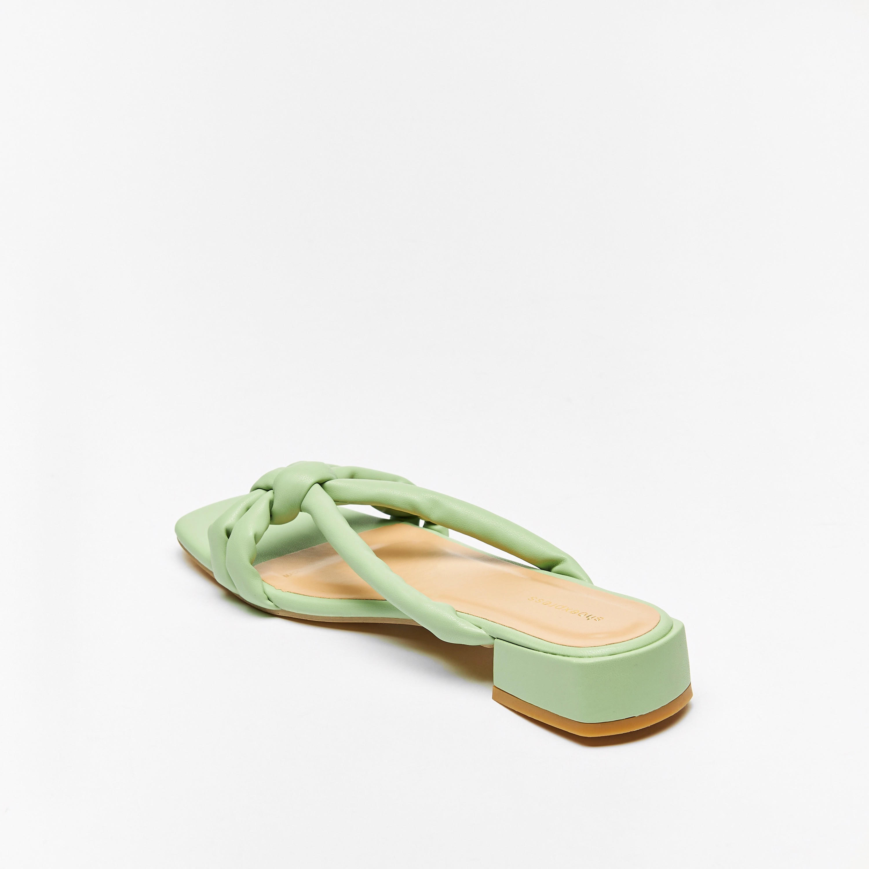 Solid Slip-On Sandals with Block Heels-women-shoes-heels-image-2