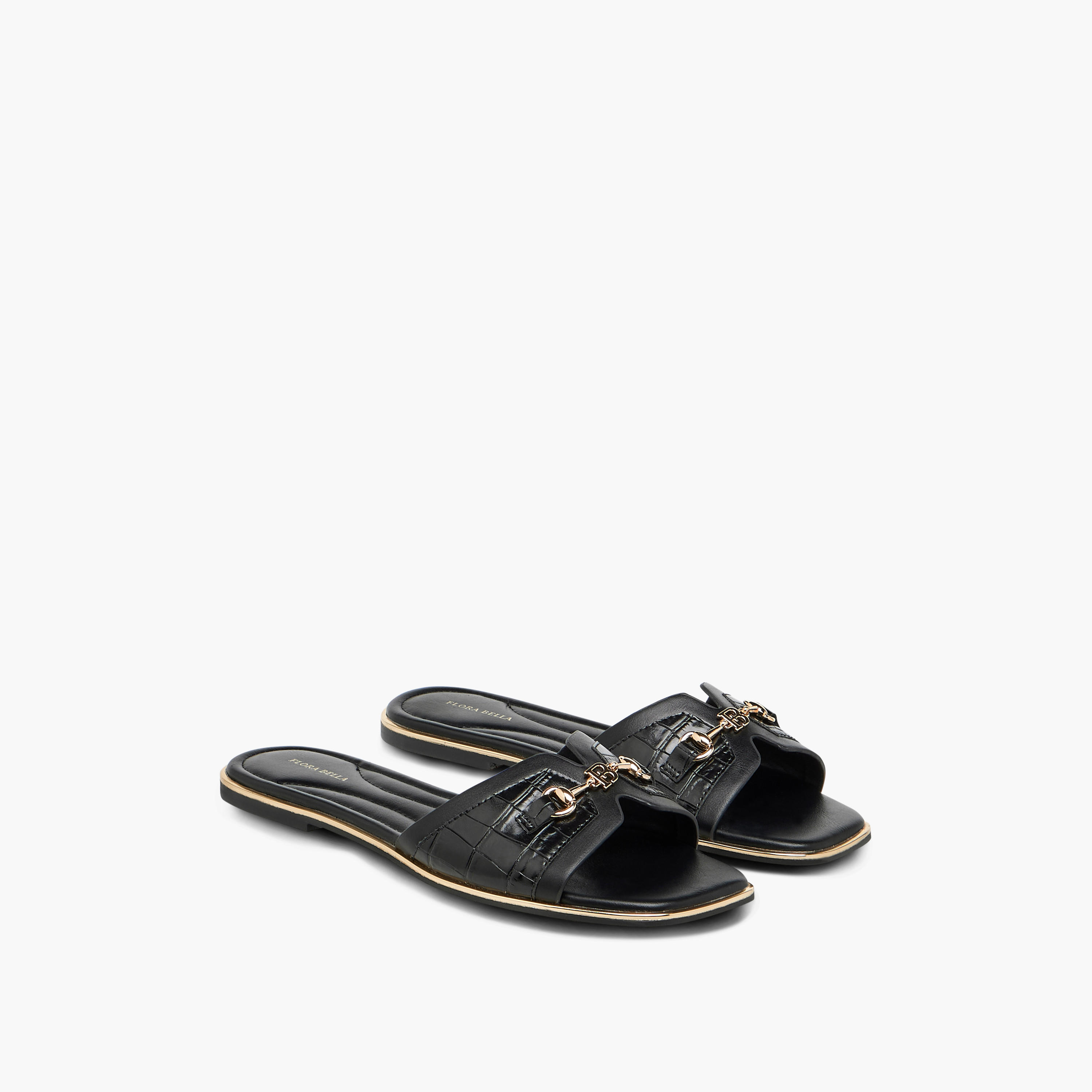 Flora Bella Solid Slip-On Flat Sandals with Metal Accent-women-shoes-flats-sandals-image-1