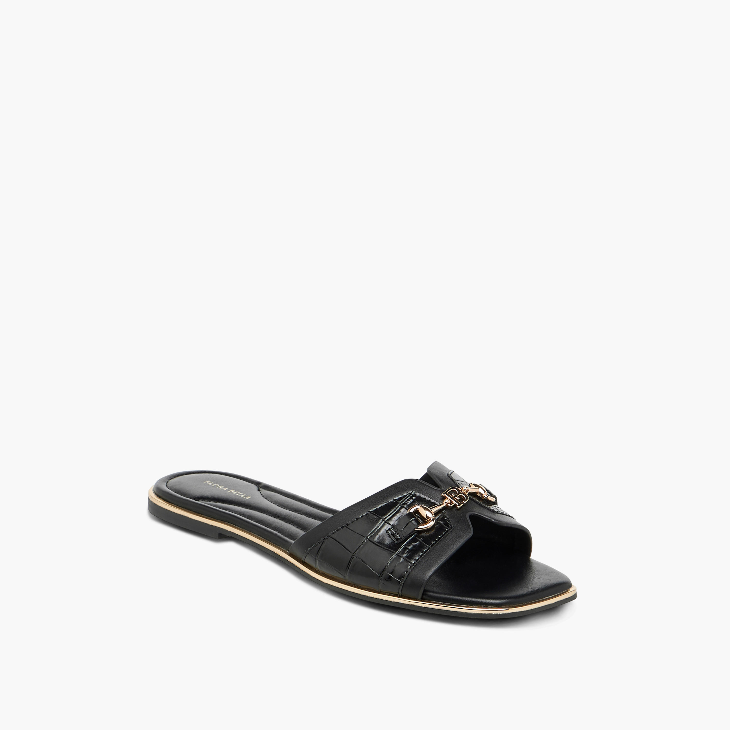 صندل مسطح سادة سهل الارتداء بزينة معدنية من فلورا بيلا-women-shoes-flats-sandals-image-2