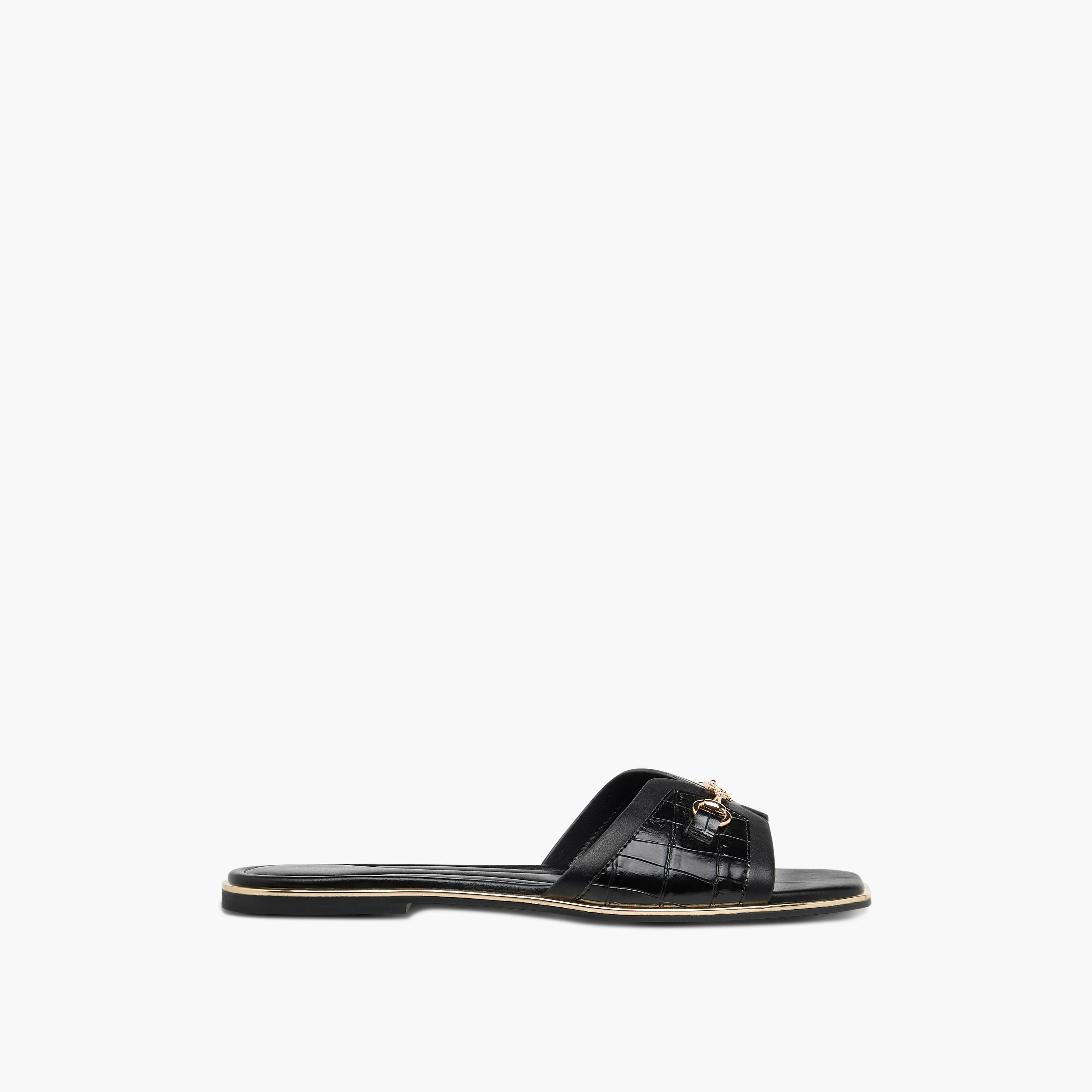 Flora Bella Solid Slip-On Flat Sandals with Metal Accent-women-shoes-flats-sandals-image-3