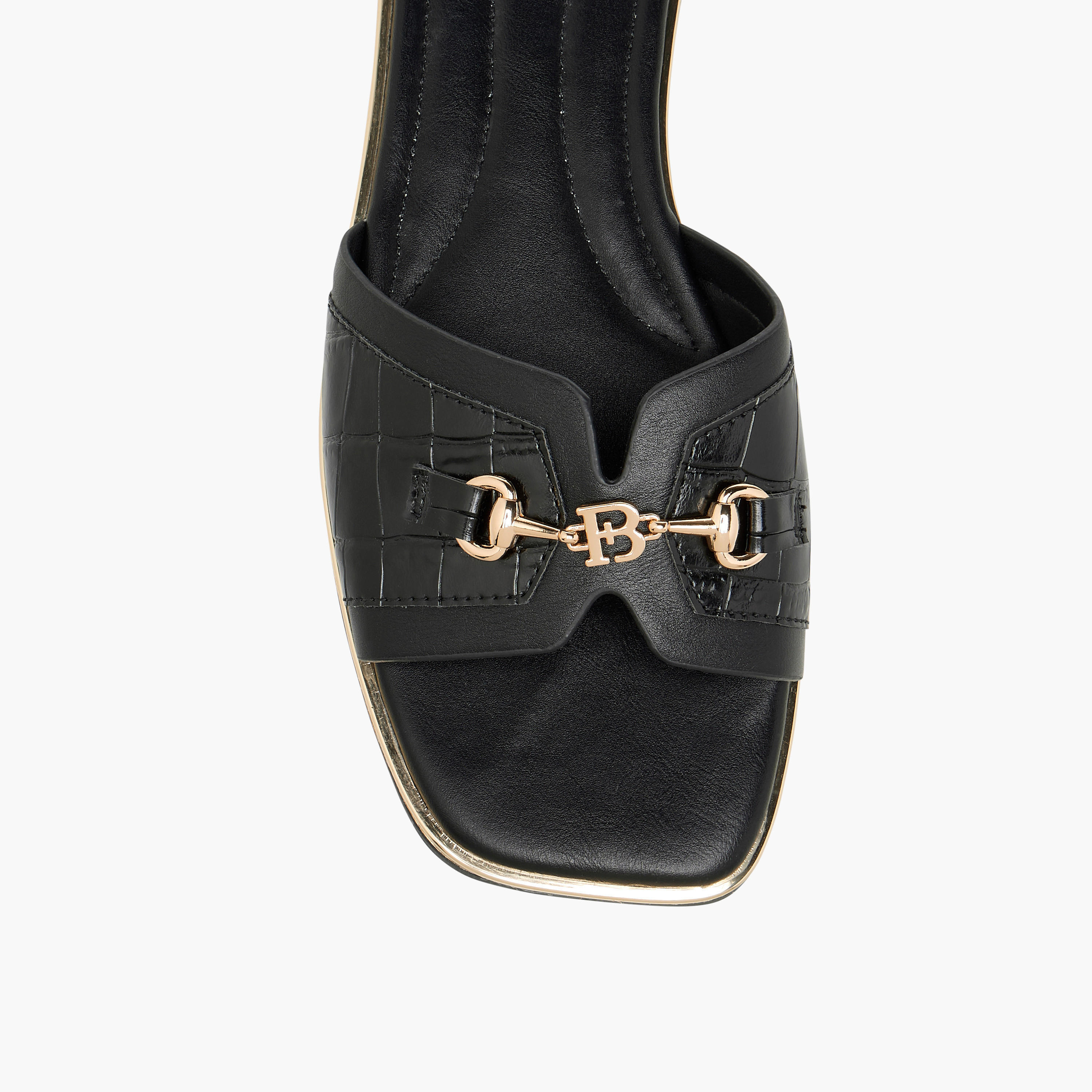 صندل مسطح سادة سهل الارتداء بزينة معدنية من فلورا بيلا-women-shoes-flats-sandals-image-4