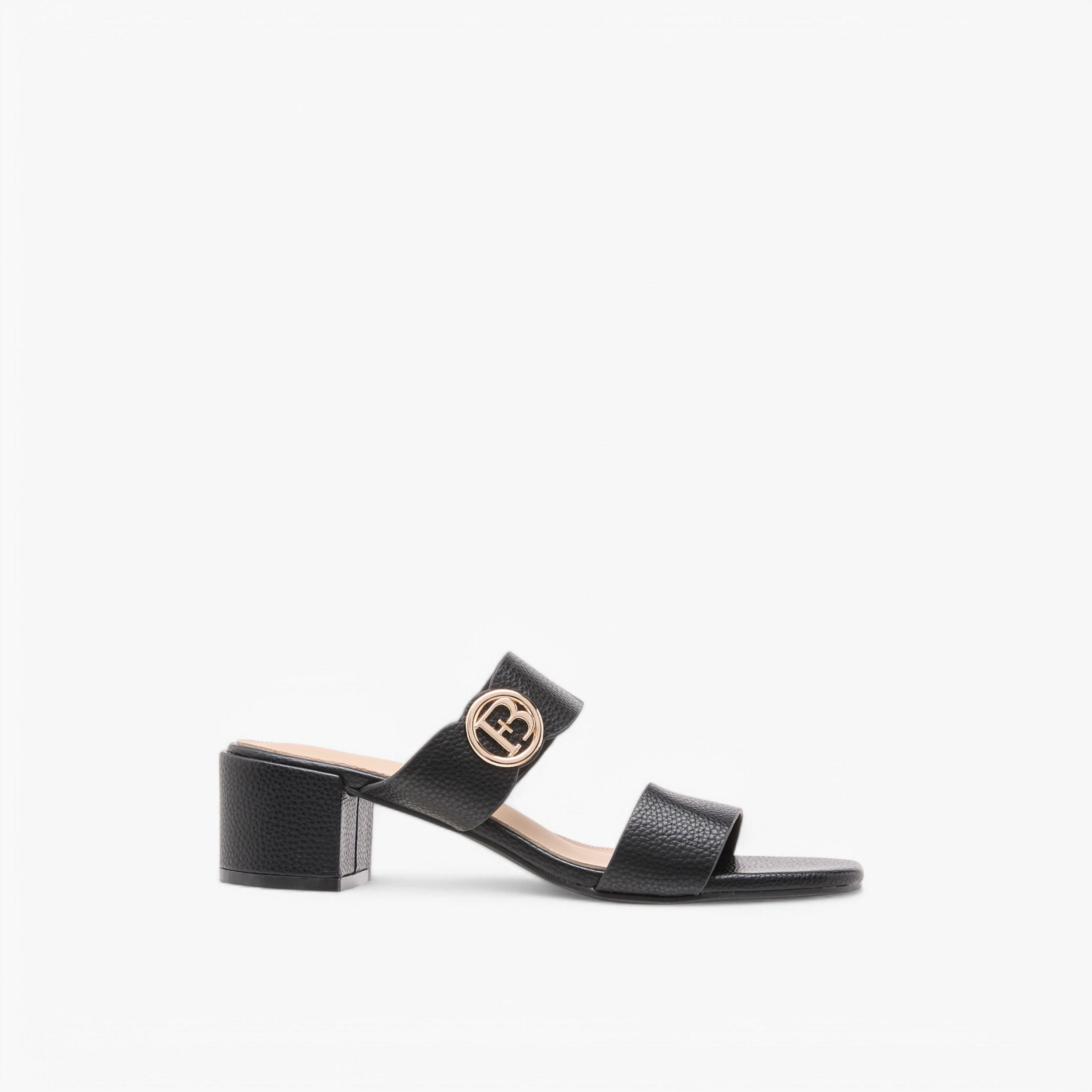Flora Bella Monogram Accent Blocked Heel Slip-On Sandals-women-shoes-sandals-heeled-image-3