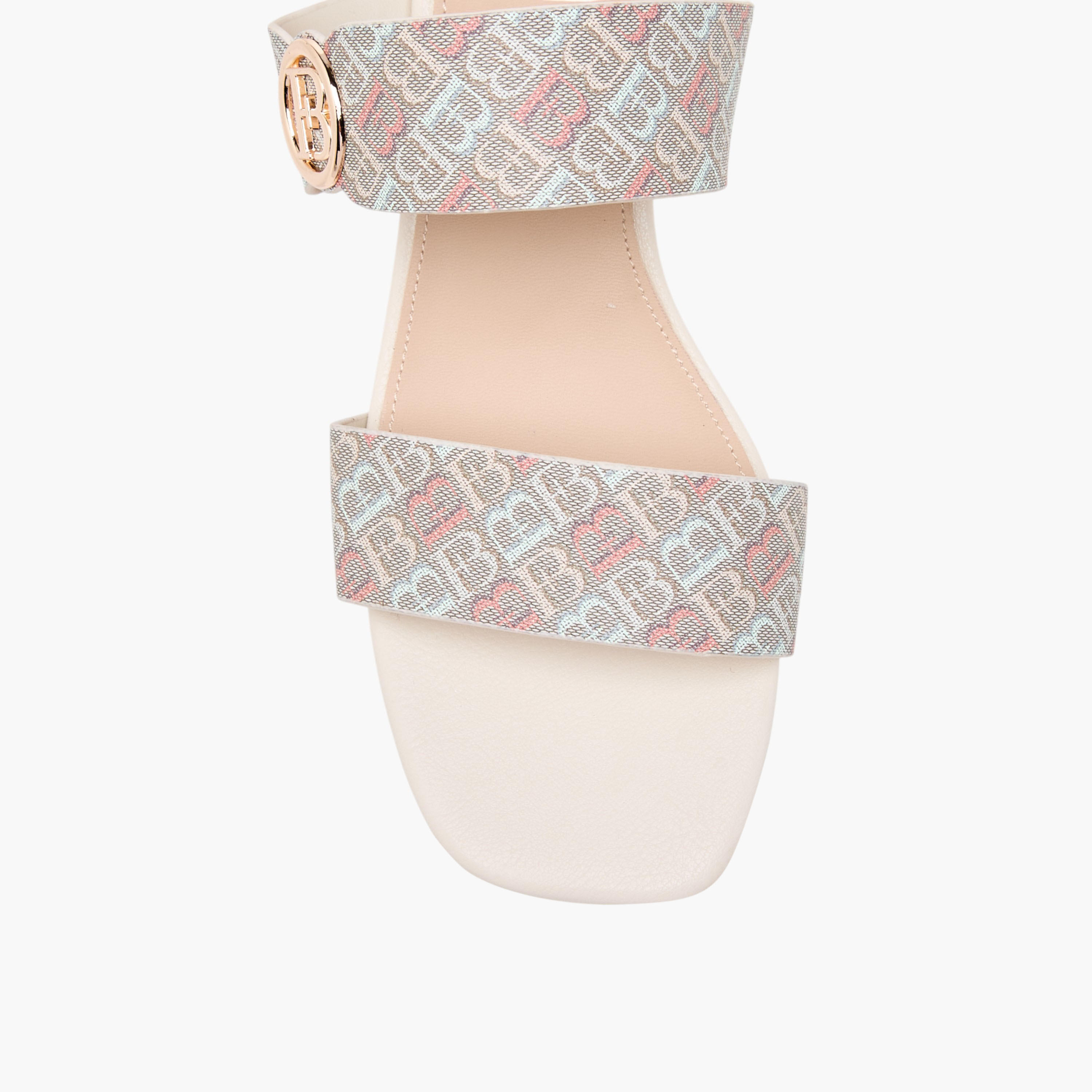 Flora Bella Monogram Accent Blocked Heel Slip-On Sandals-women-shoes-sandals-heeled-image-4