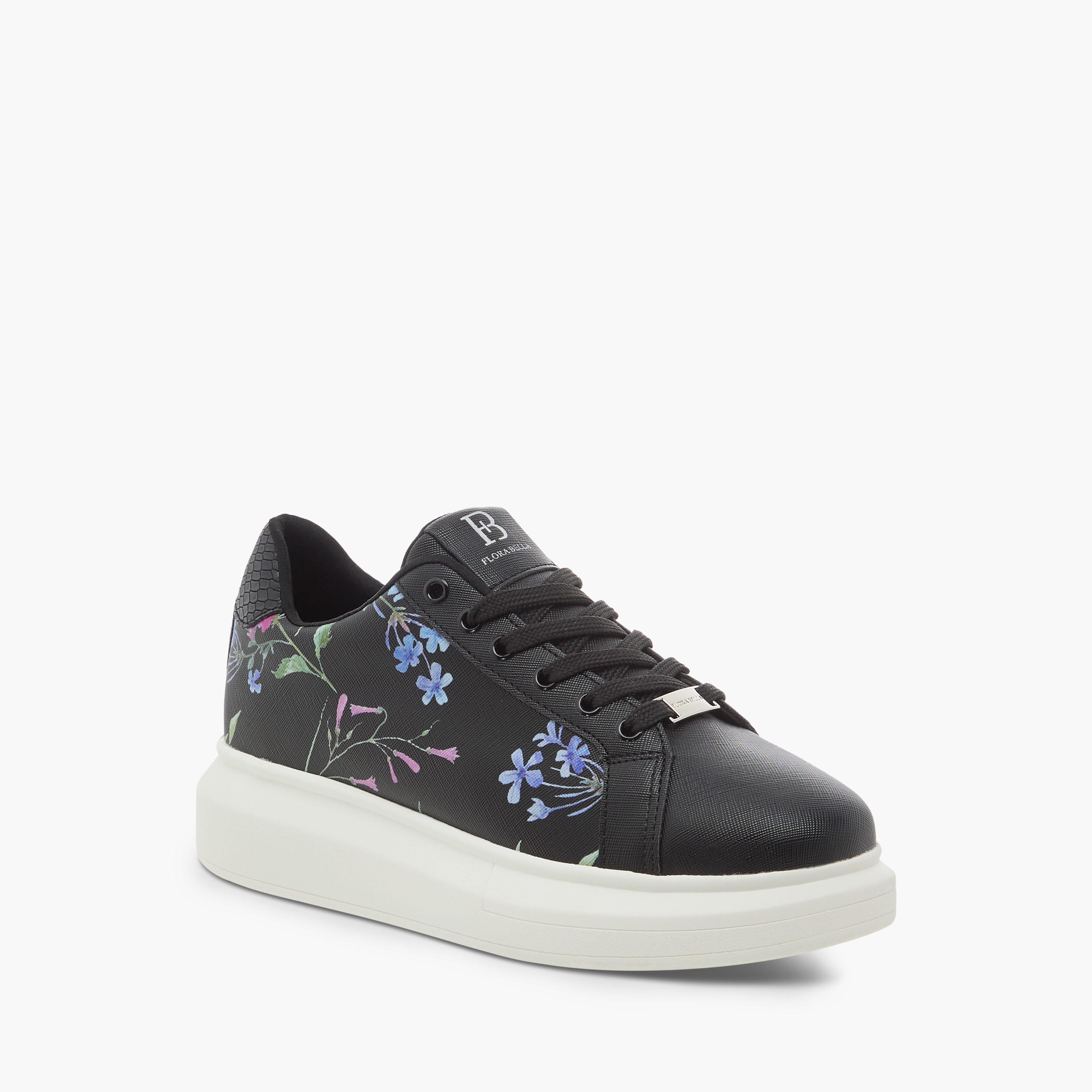 حذاء سنيكرز برباط إغلاق وطبعات زهرية من فلورا بيلا-women-shoes-sneakers-image-2