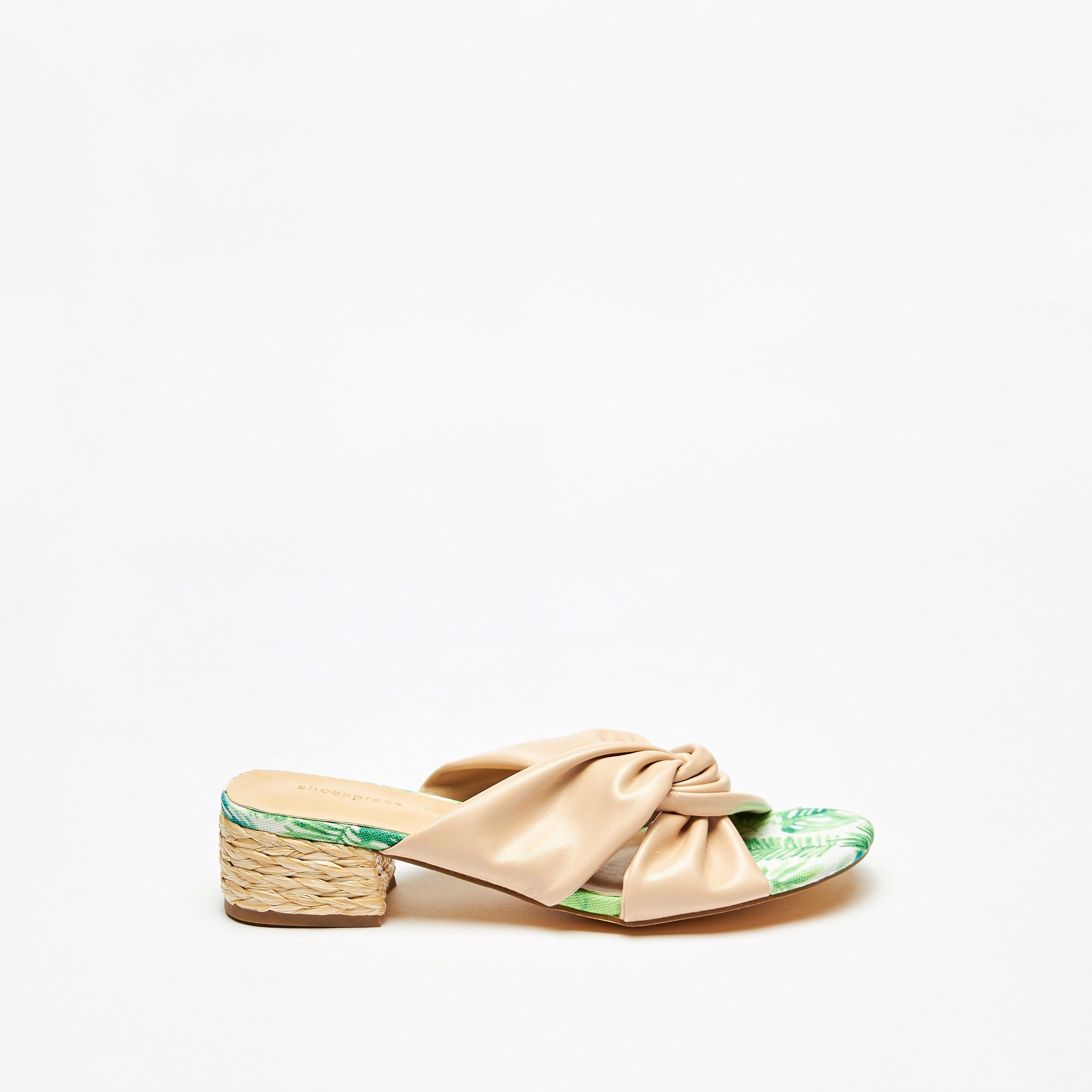 Solid Cross Strap Slip-On Sandals with Block Heels-women-shoes-heels-image-3