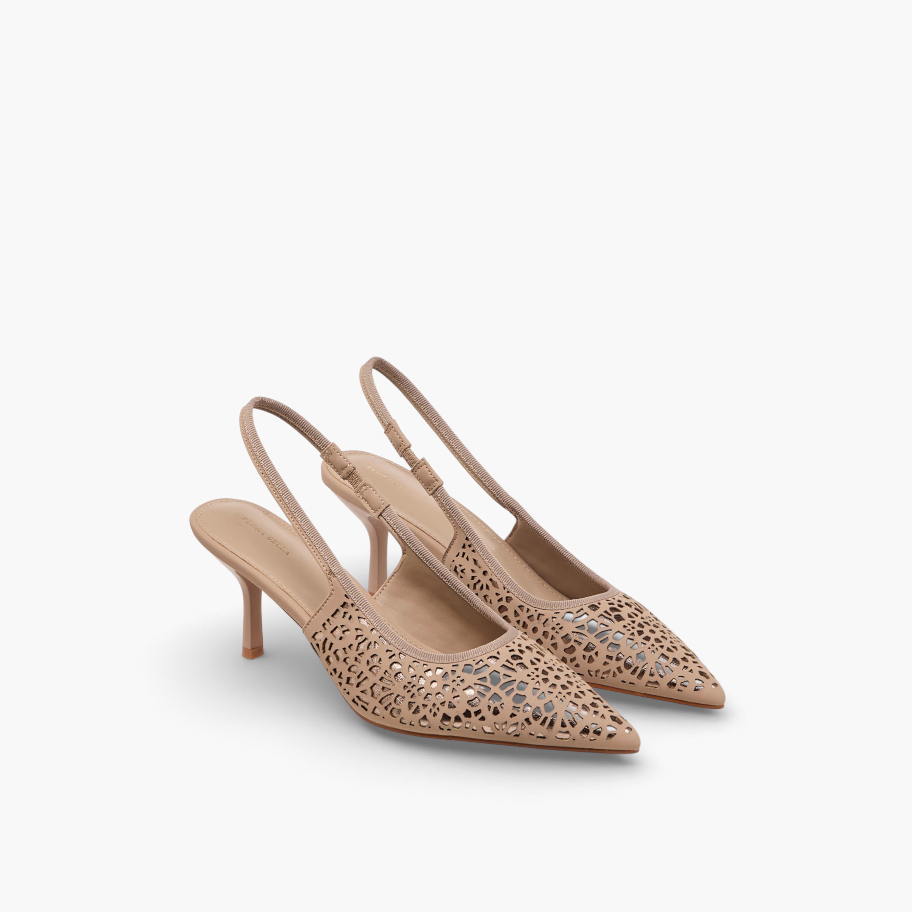 حذاء بحزام خلفي وتفاصيل مفرغة للنساء من فلورا بيلا-women-shoes-heels-image-1