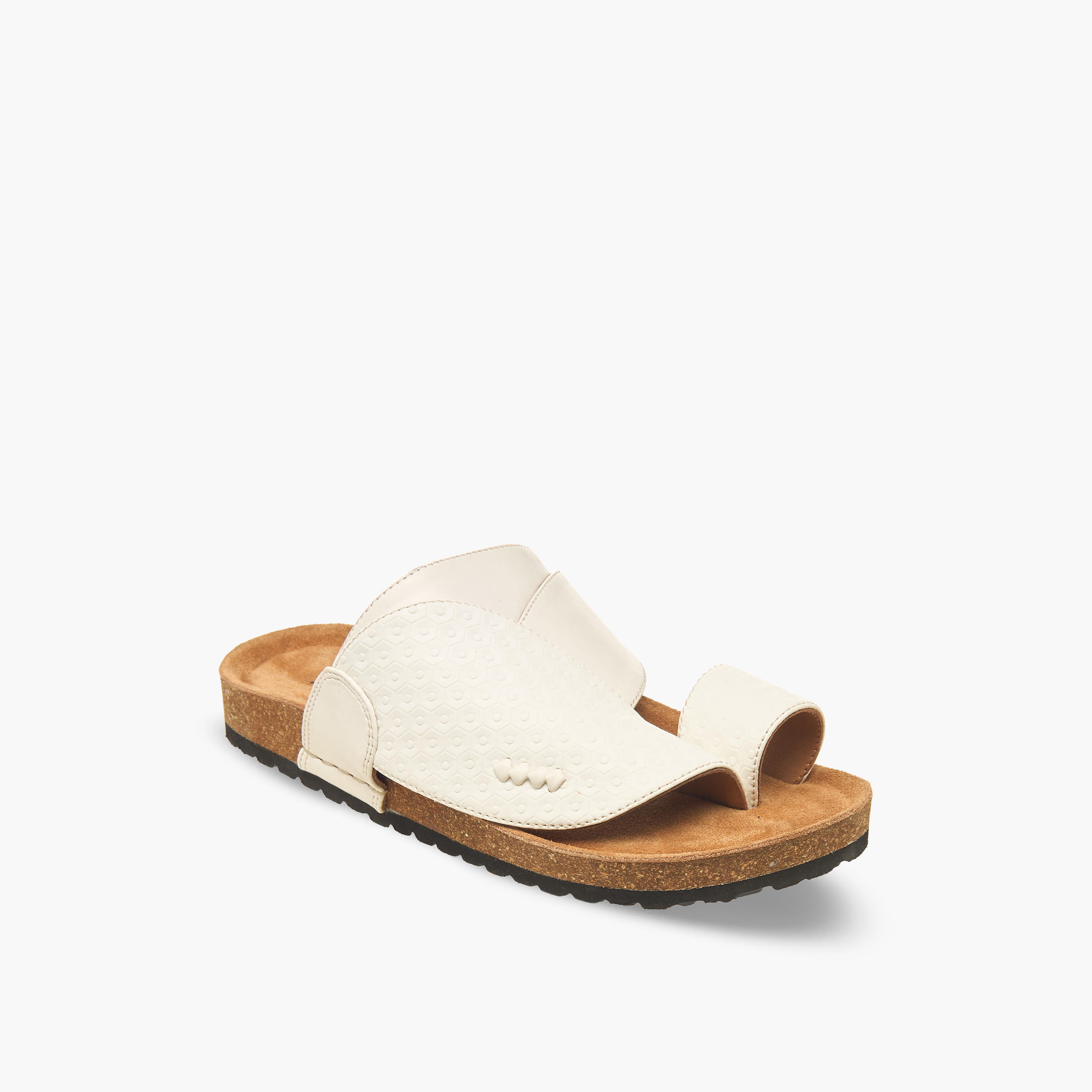 Al Waha Boys Slip-On Leather Arabic Sandals-boys-shoes-sandals-image-2
