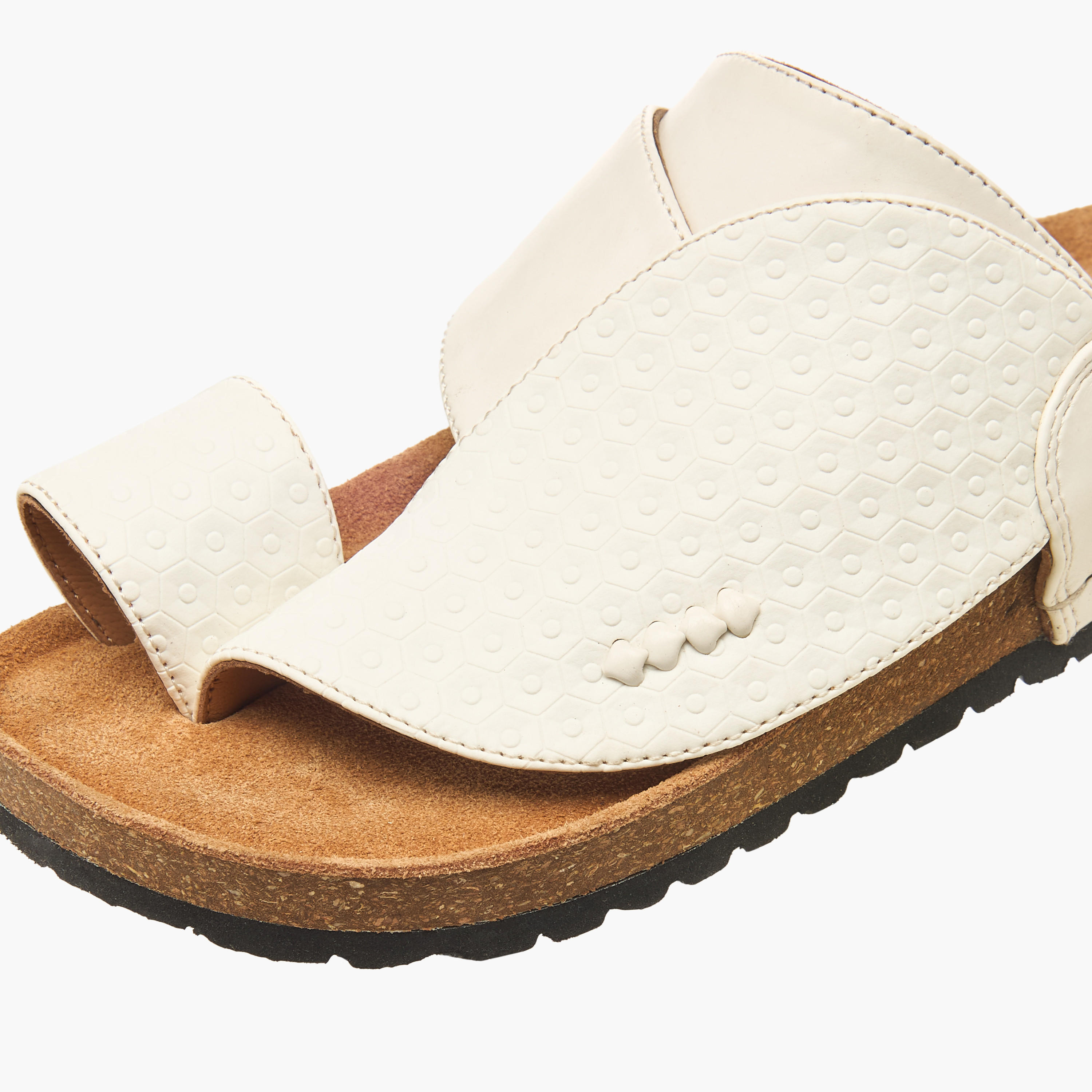 Al Waha Boys Slip-On Leather Arabic Sandals-boys-shoes-sandals-image-4