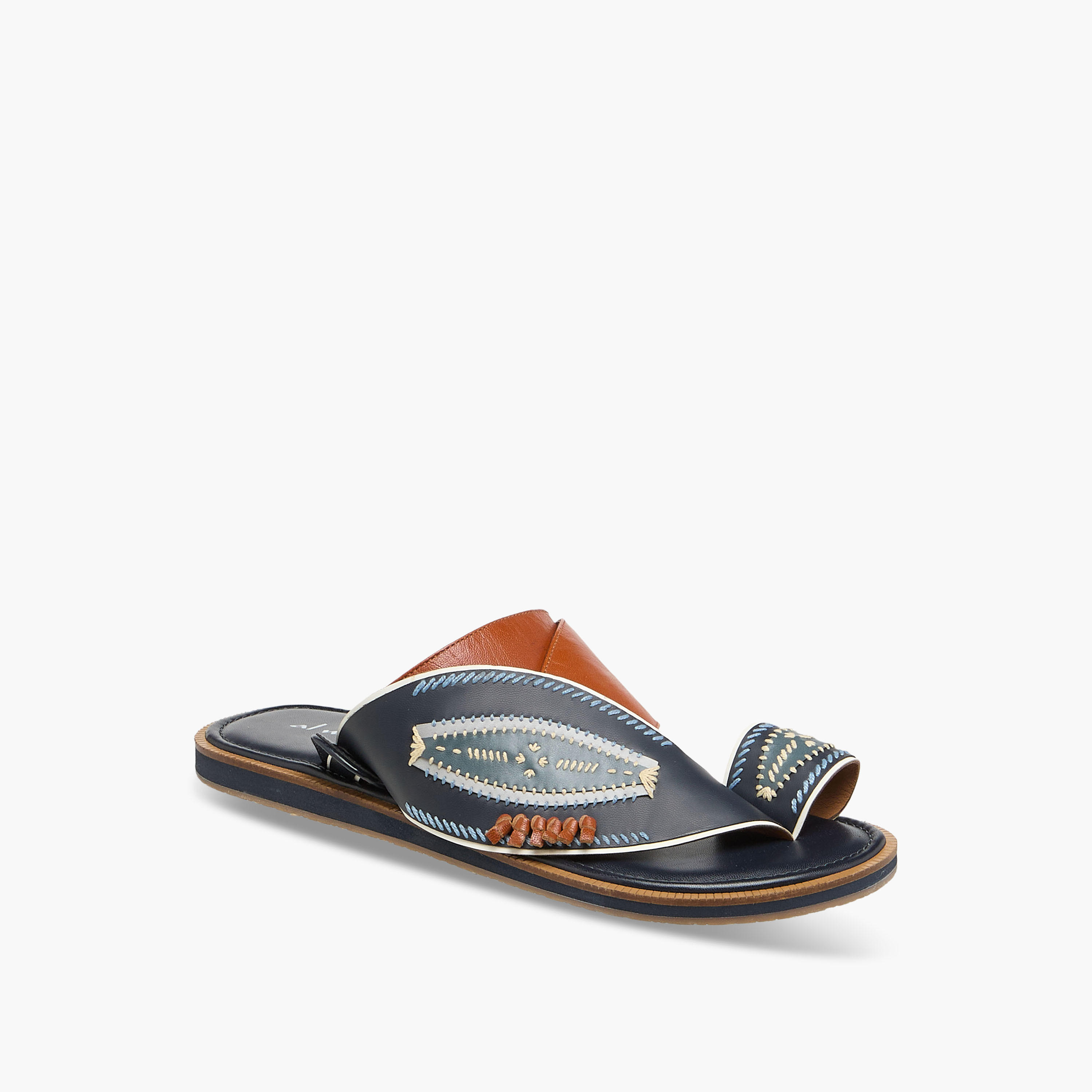 صندل عربي جلد للرجال من الواحة-men-shoes-sandals-image-2