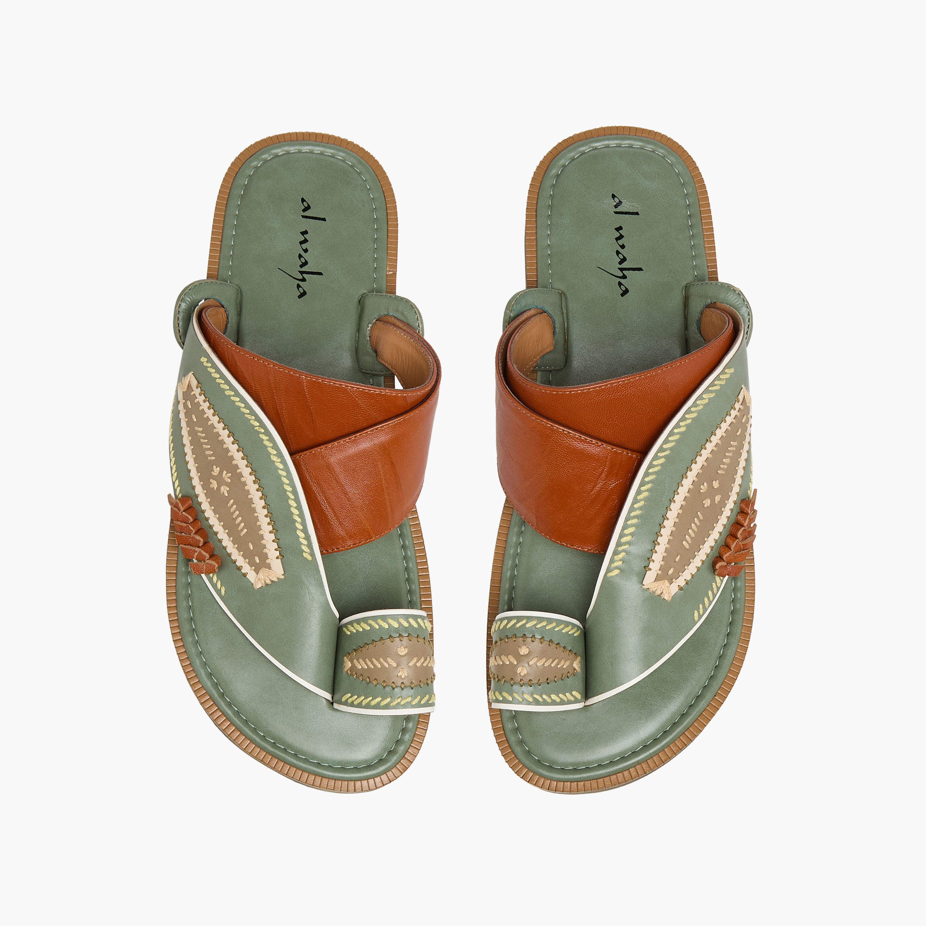 صندل عربي جلد للرجال من الواحة-men-shoes-sandals-image-1