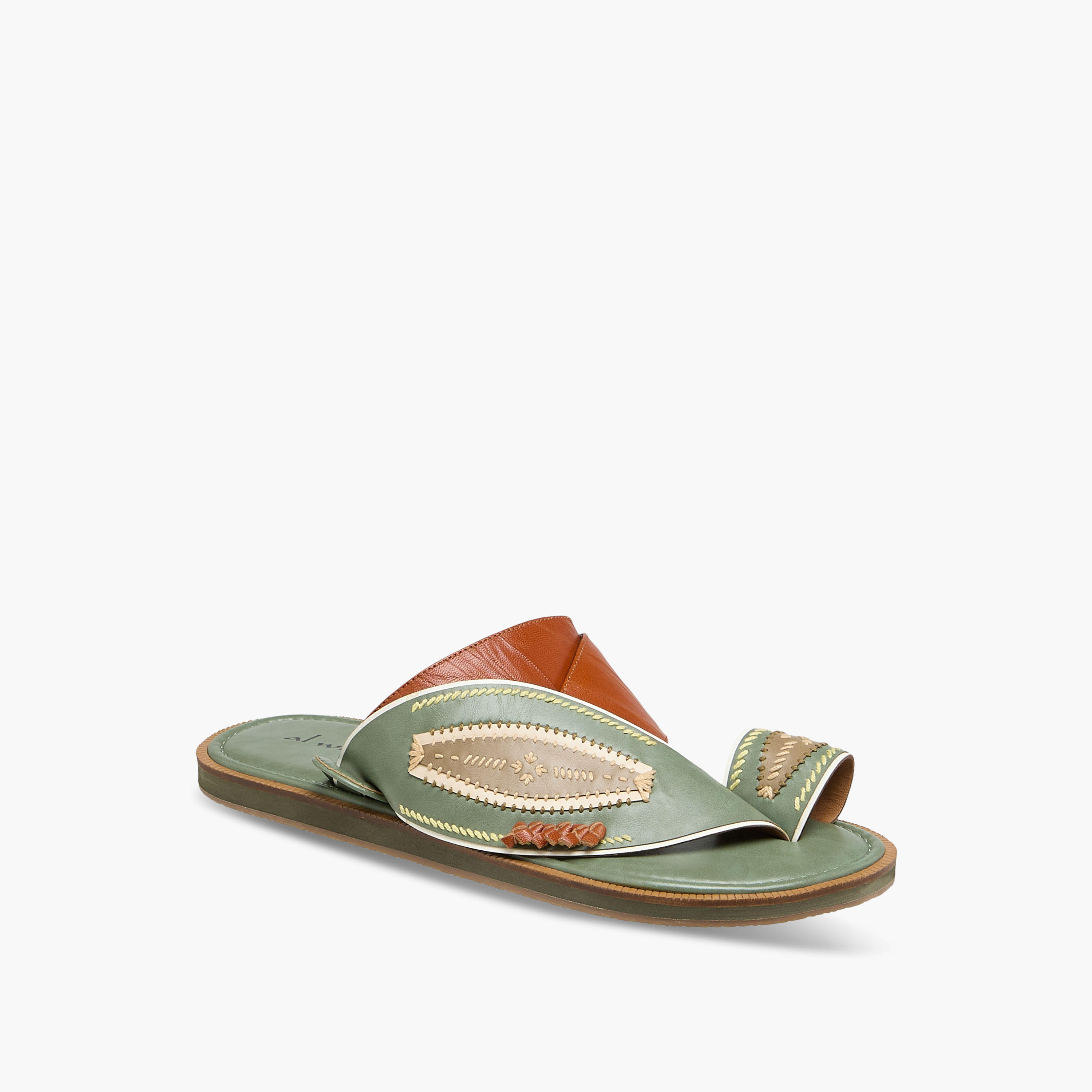 صندل عربي جلد للرجال من الواحة-men-shoes-sandals-image-2
