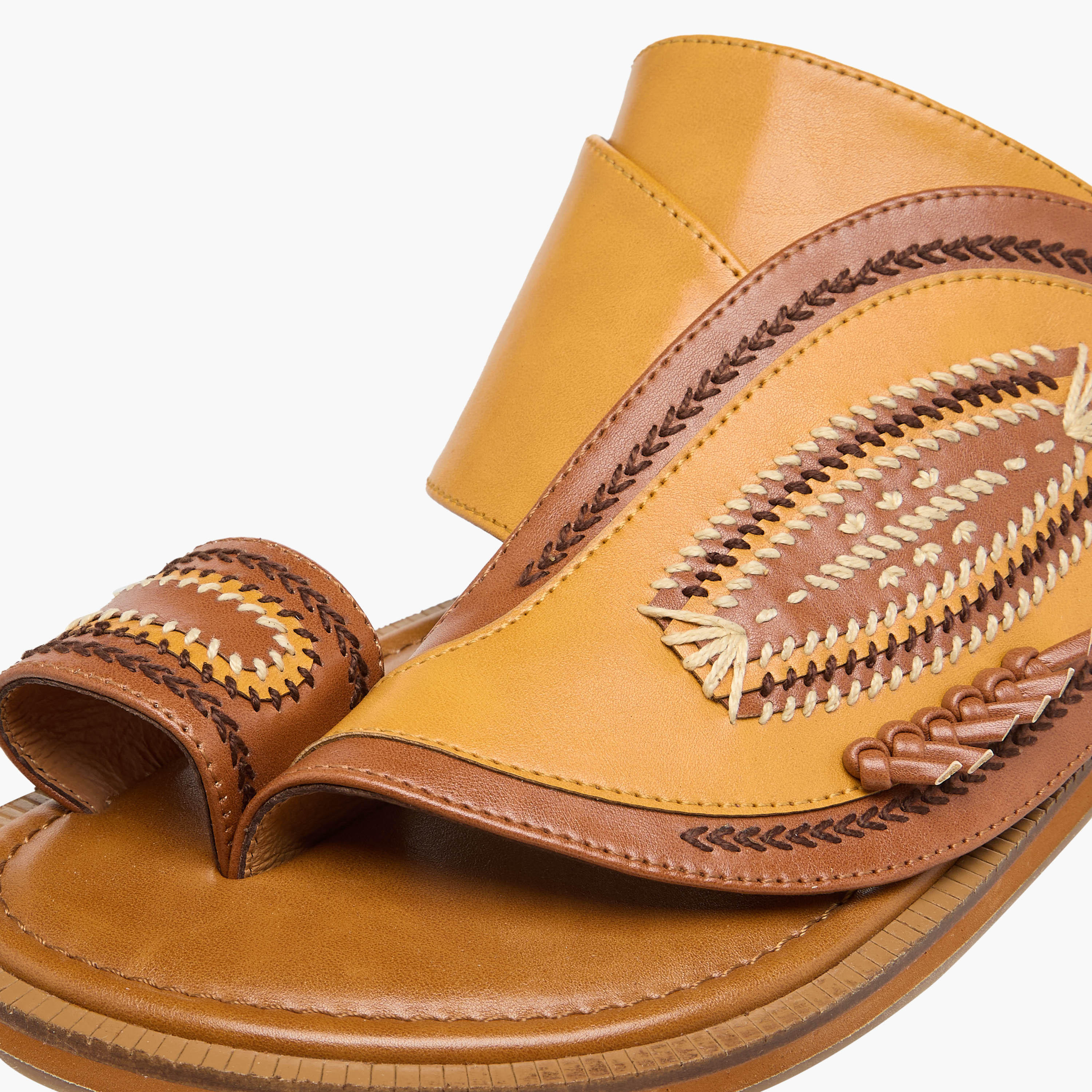 صندل عربي جلد للرجال من الواحة-men-shoes-sandals-image-4