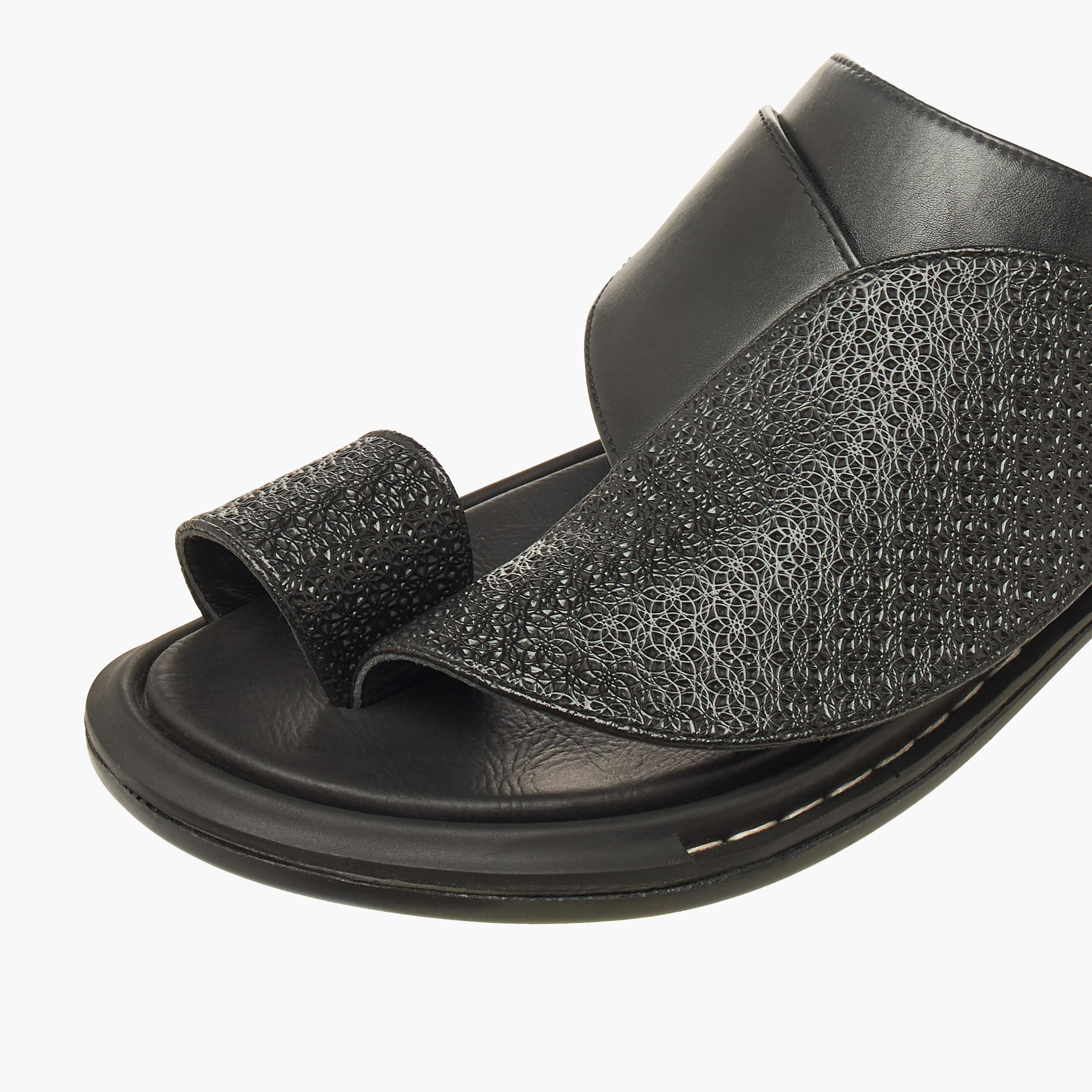 Al Waha Men Toe Loop Detail Arabic Sandals-men-shoes-sandals-image-4